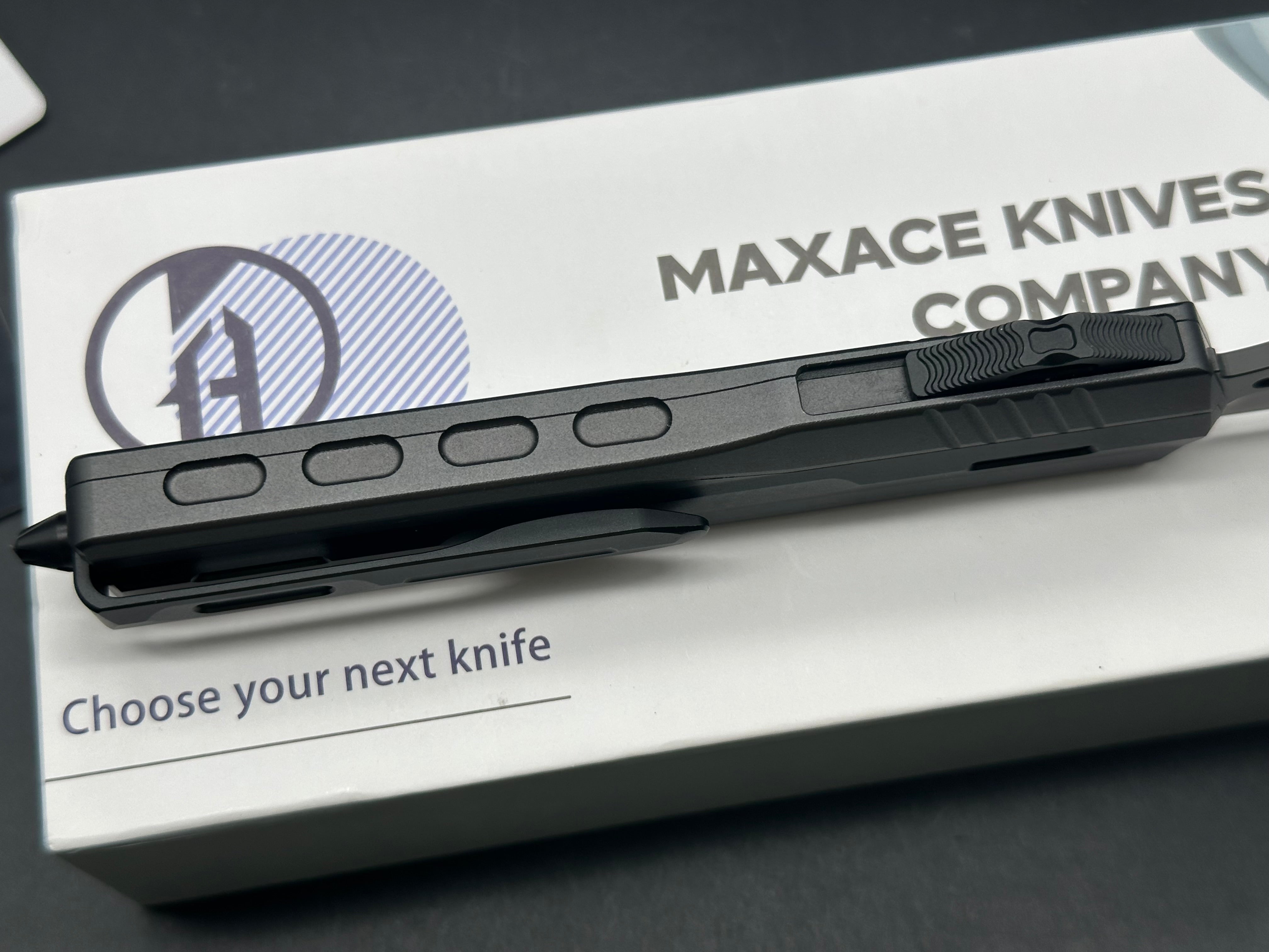 Maxace Medusa OTF Single Edge-Hellhound M390 Blade