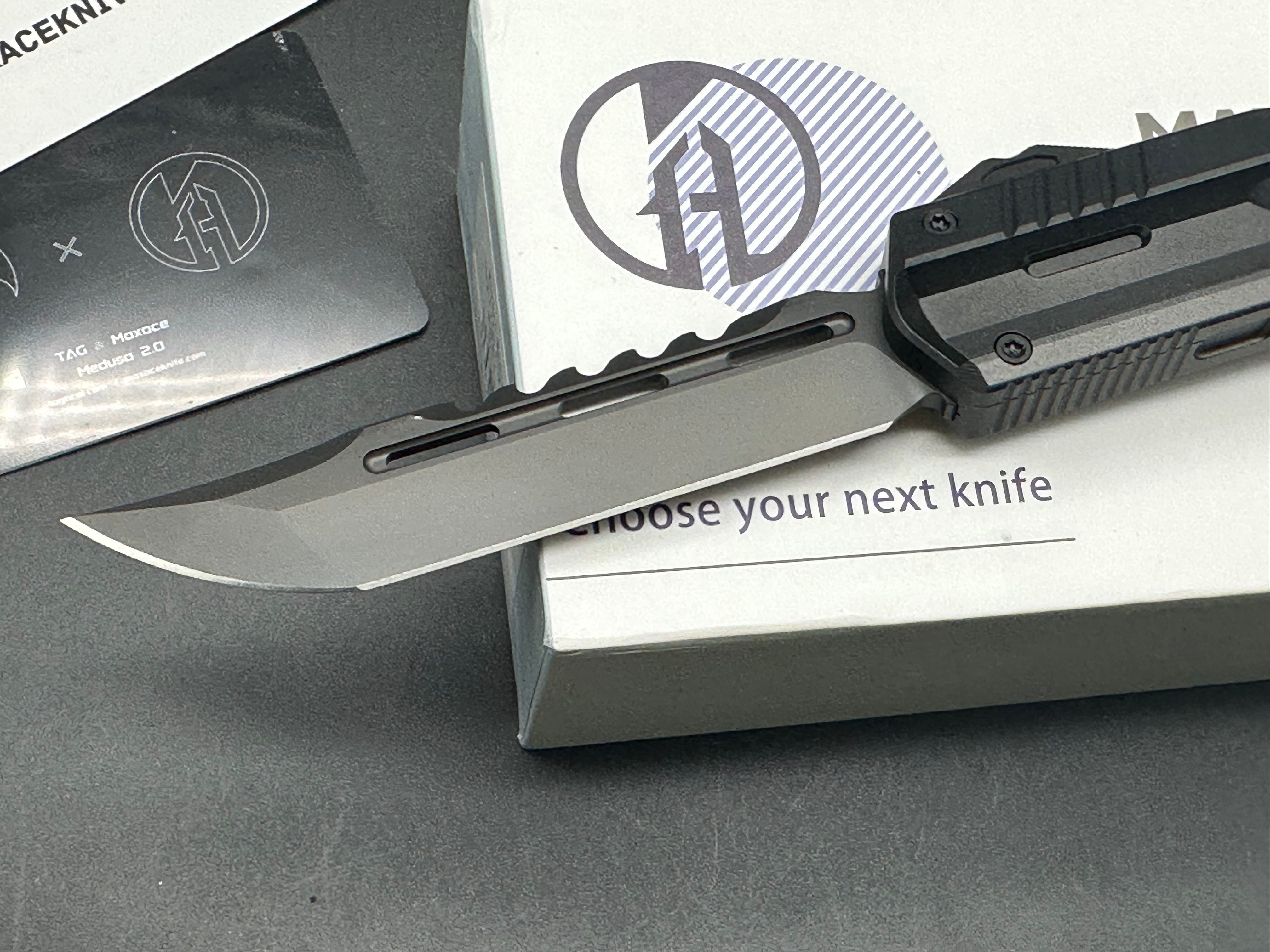 Maxace Medusa OTF Single Edge-Hellhound M390 Blade