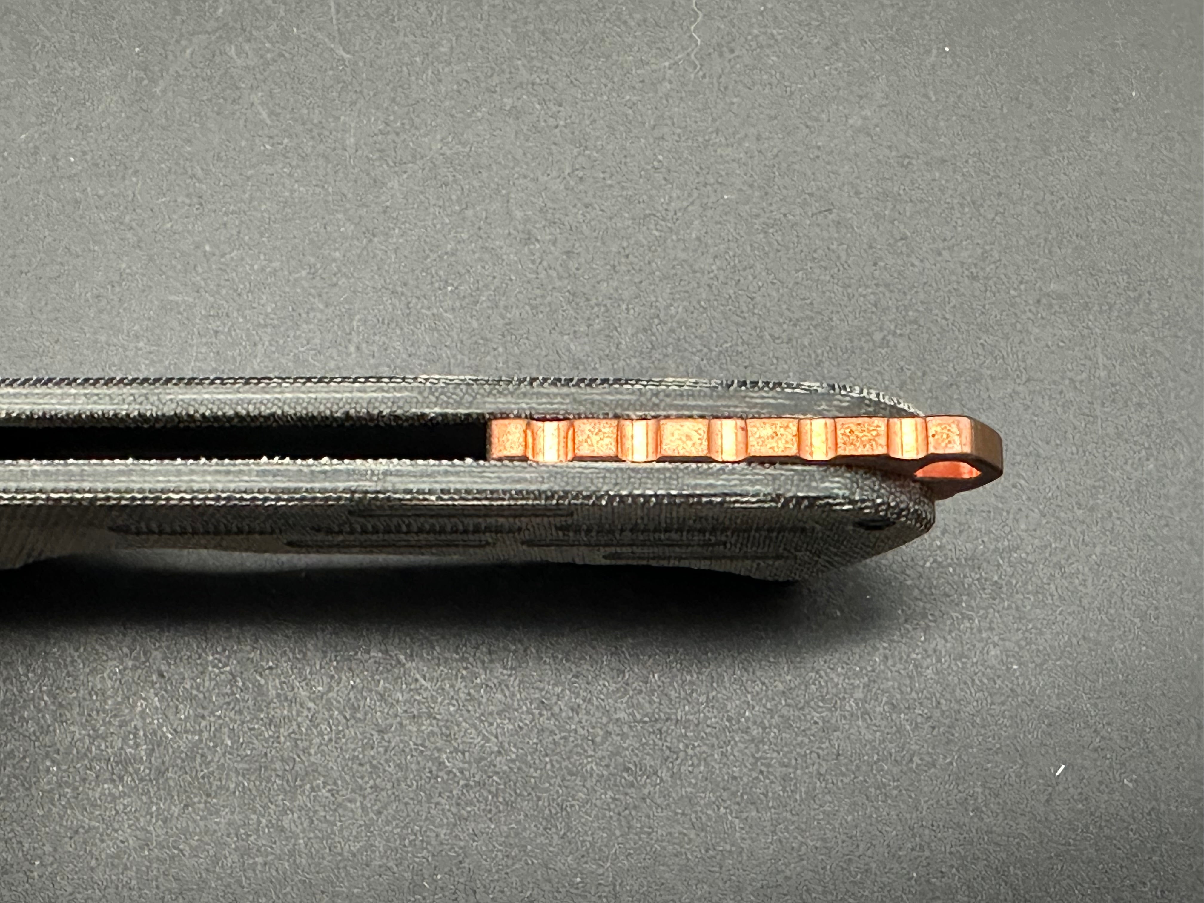 KIZER QUATCH FOLDING KNIFE BLACK MICARTA HANDLE