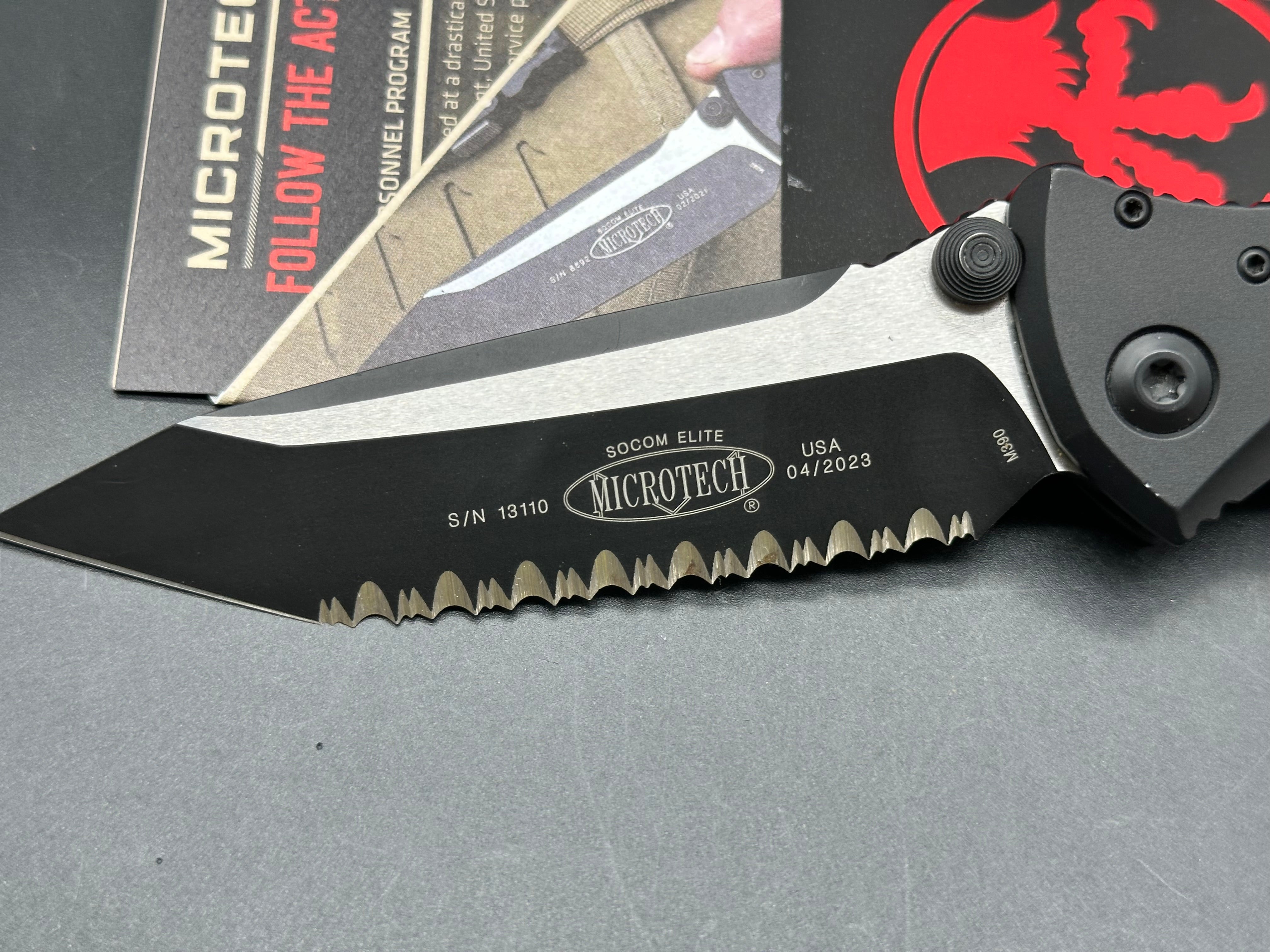 Microtech manual Socom Elite, serrated