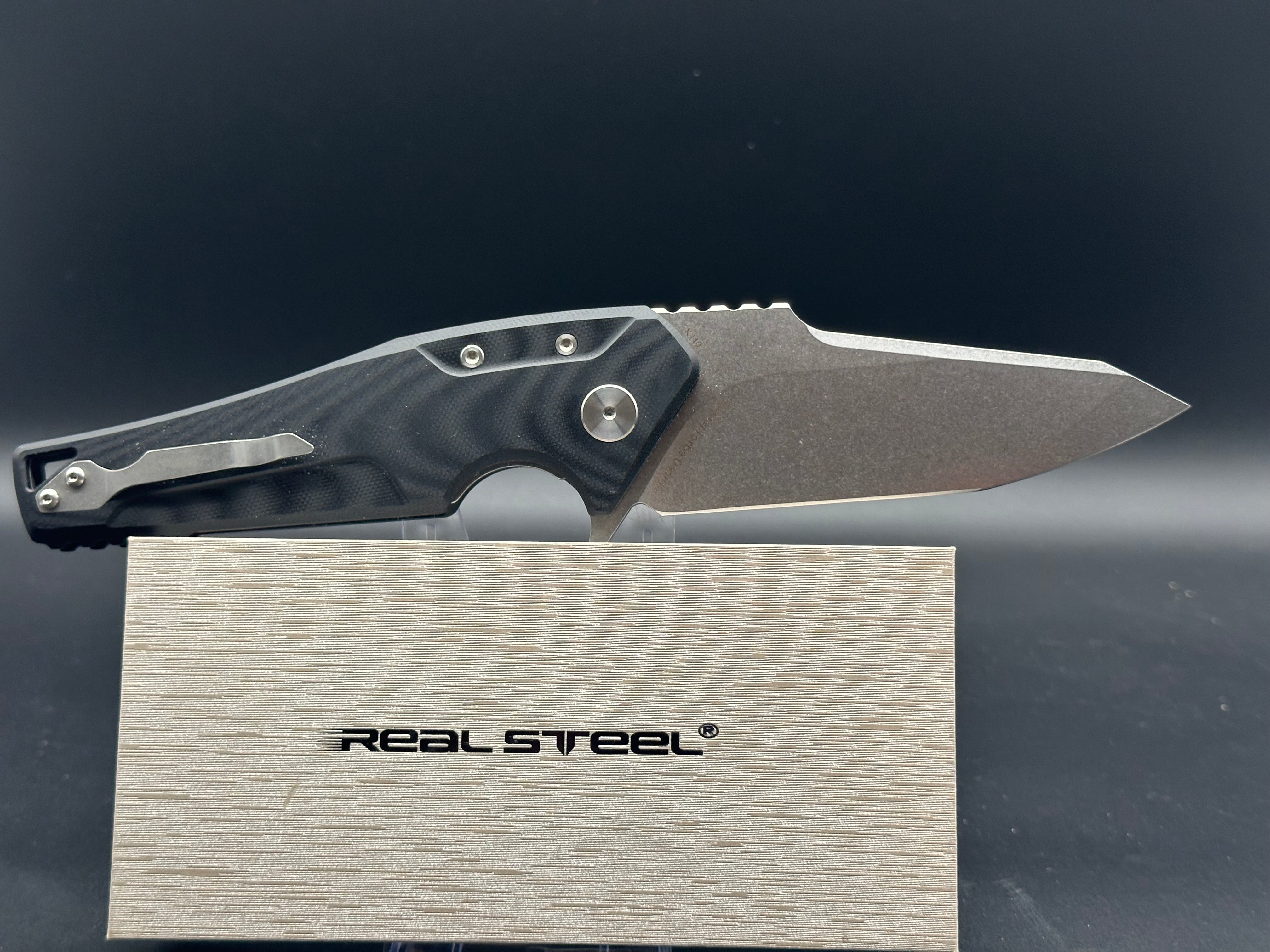 Real Steel Echo Liner Lock Knife Black G-10