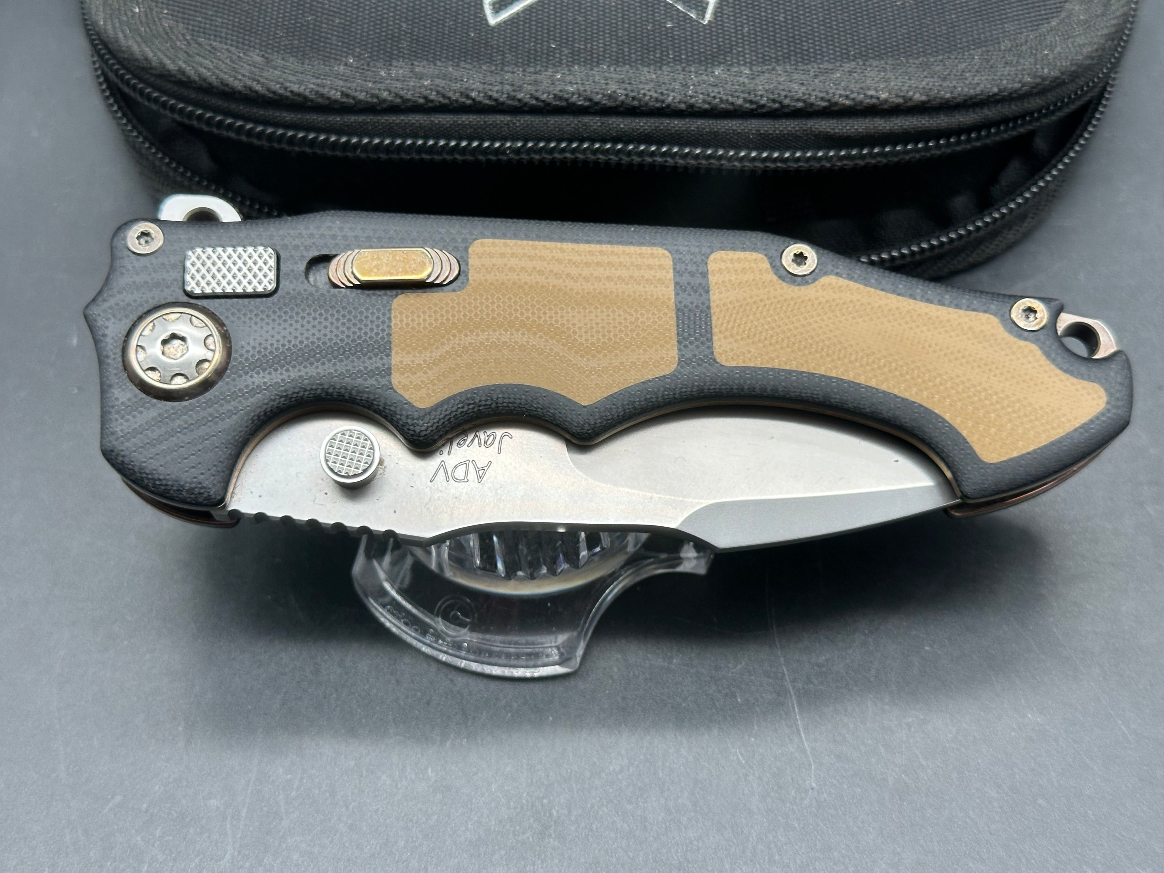 Andre De Villiers ADV custom Javelin - black & brown inlays - one of one