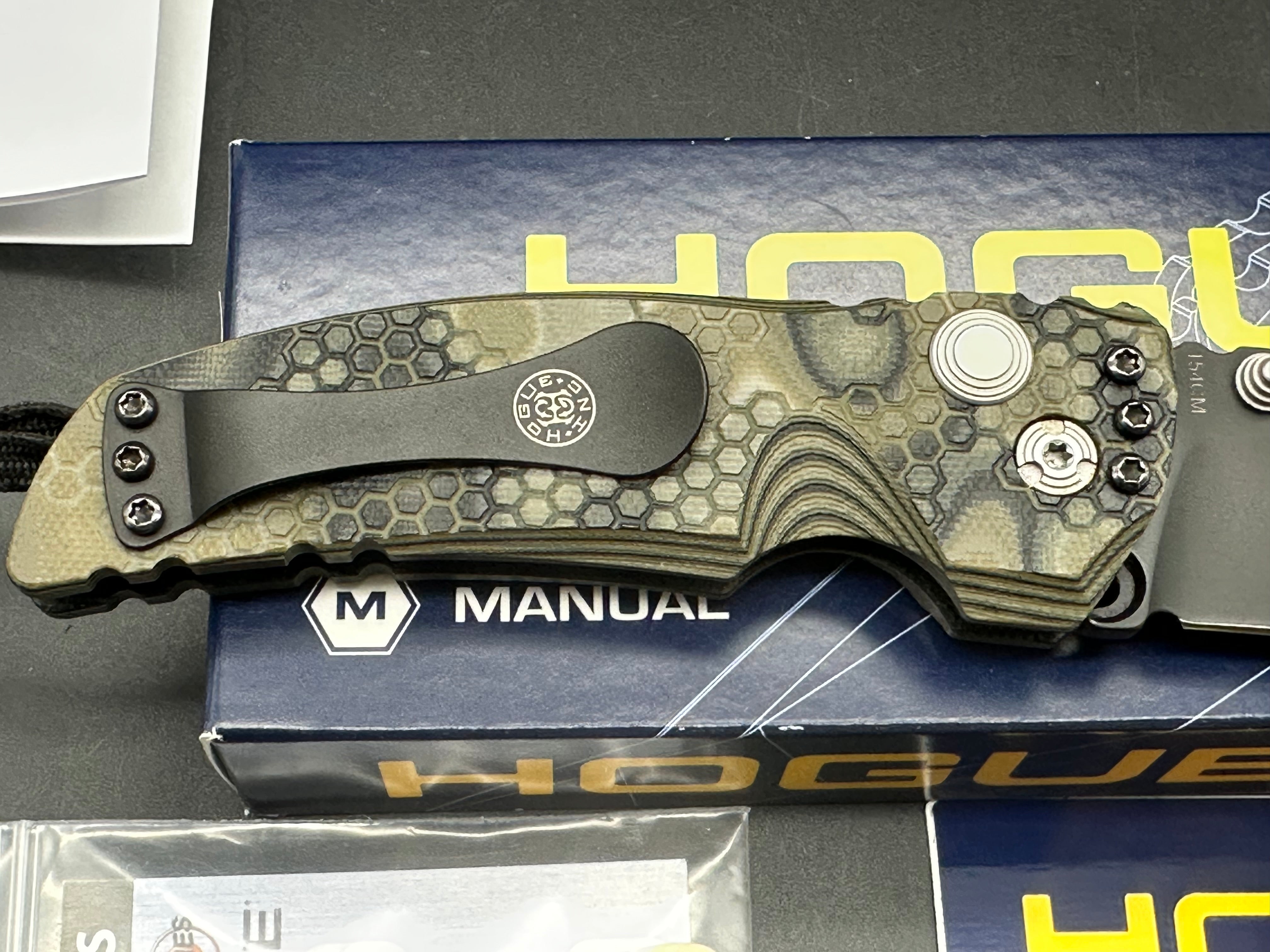 Hogue Knives EX01 Knife G10 Handle Drop Point Blade (3.5")
