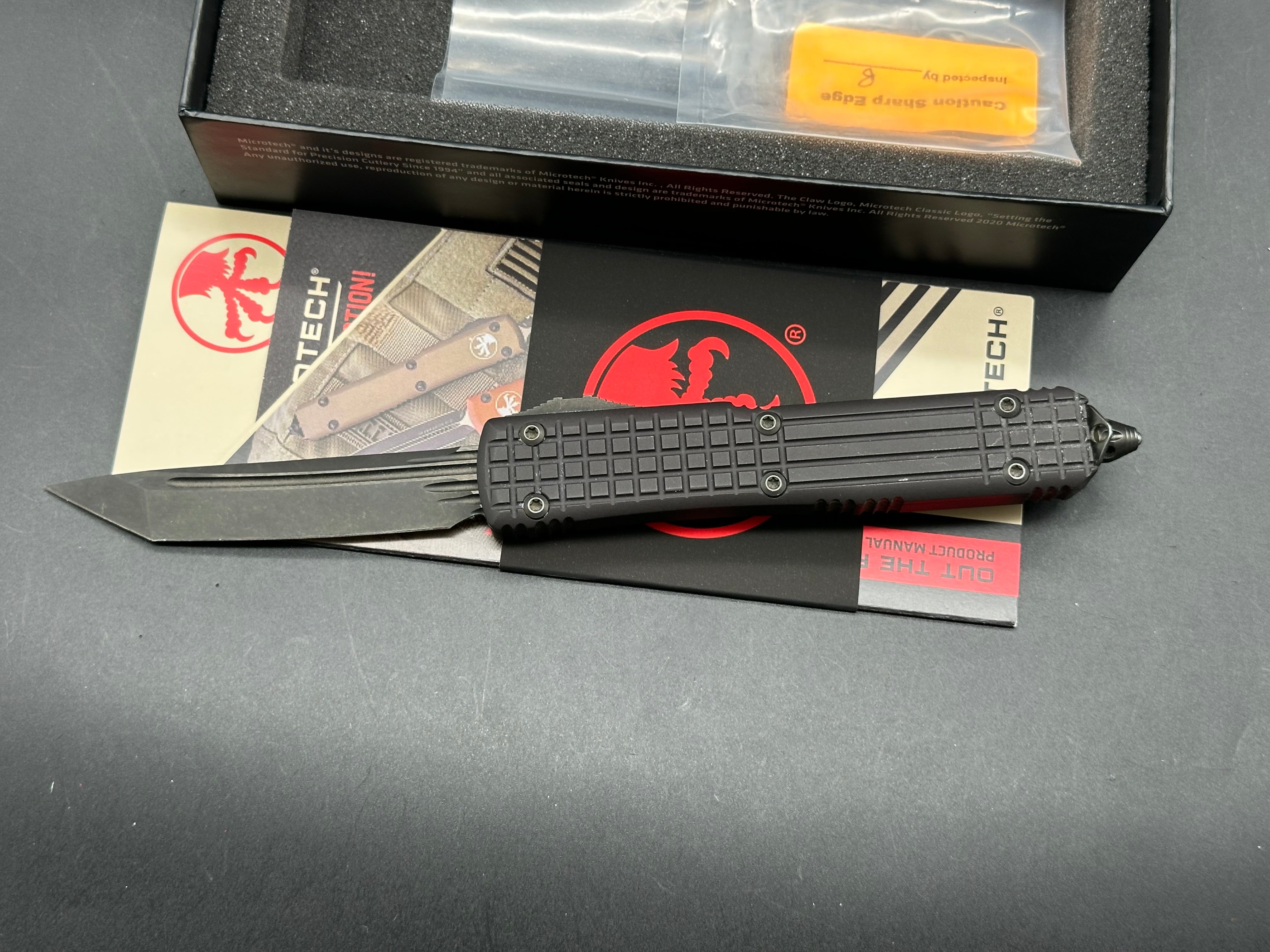 Microtech Ultratech, nickel boron internals, frag pattern