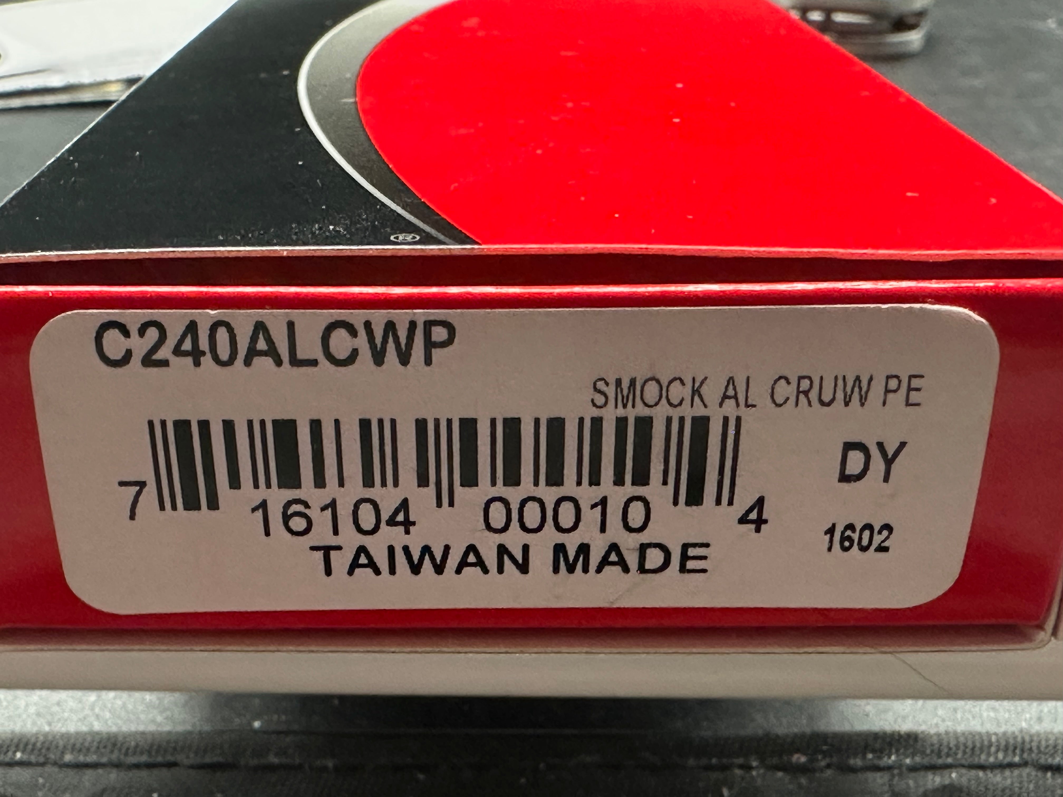 Spyderco Smock Special Edition 3.45 inch CPM CruWear Satin Blade with Blasted Anodized Aluminum Scales