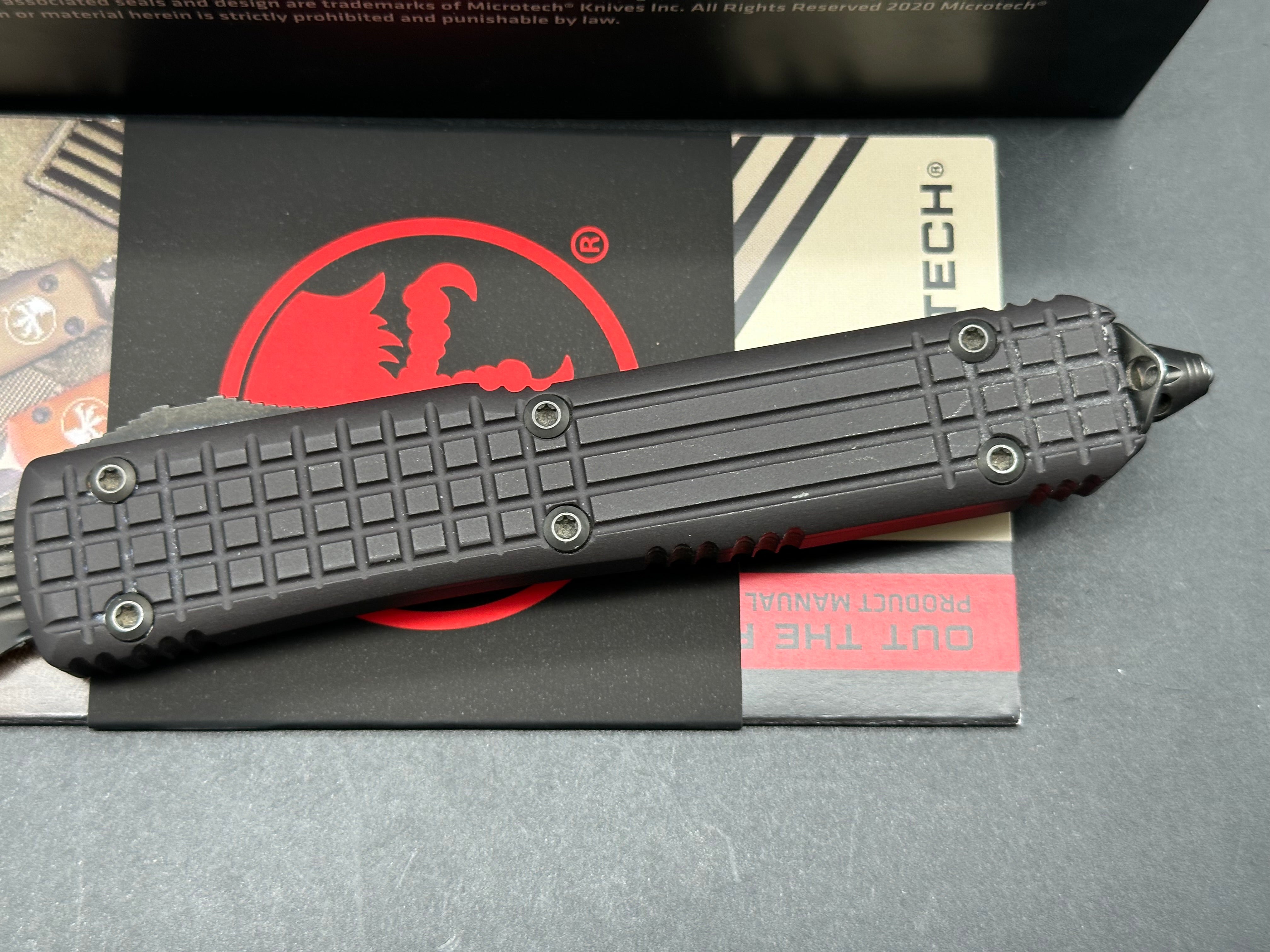 Microtech Ultratech, nickel boron internals, frag pattern