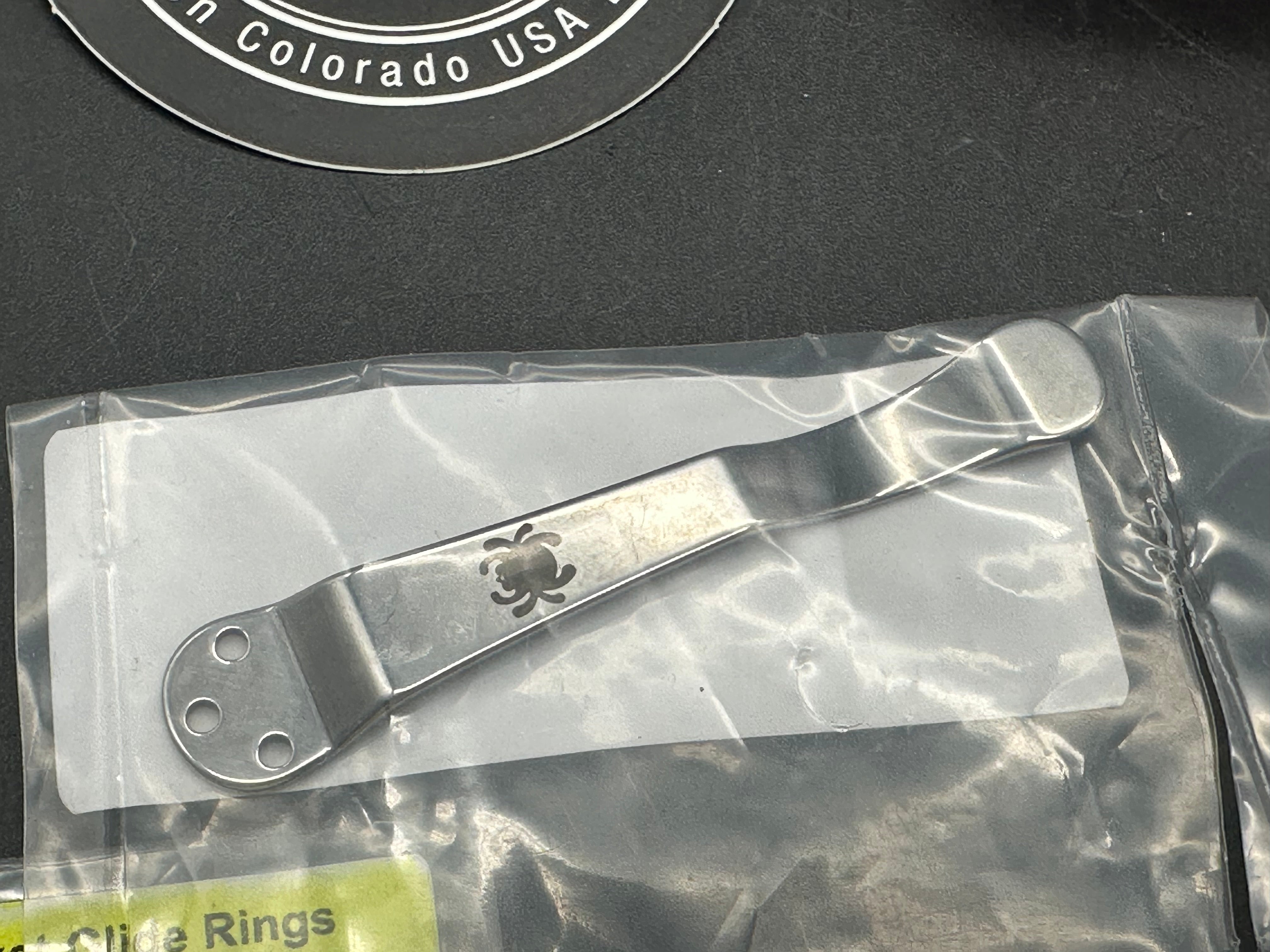 Spyderco Smock Special Edition 3.45 inch CPM CruWear Satin Blade with Blasted Anodized Aluminum Scales