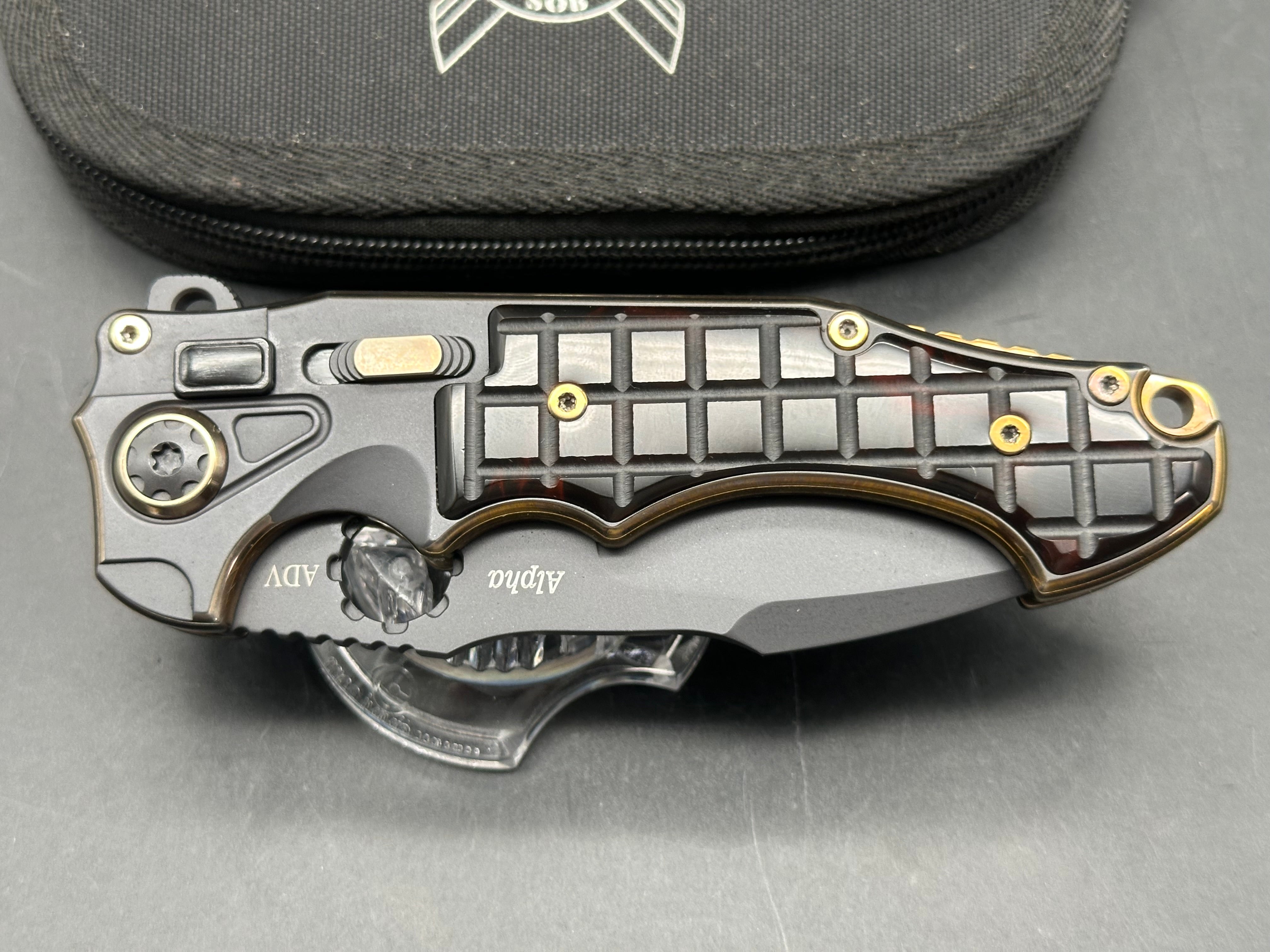 Andre de Villiers ADV custom Alpha - Red Kirinite inlay - one of one