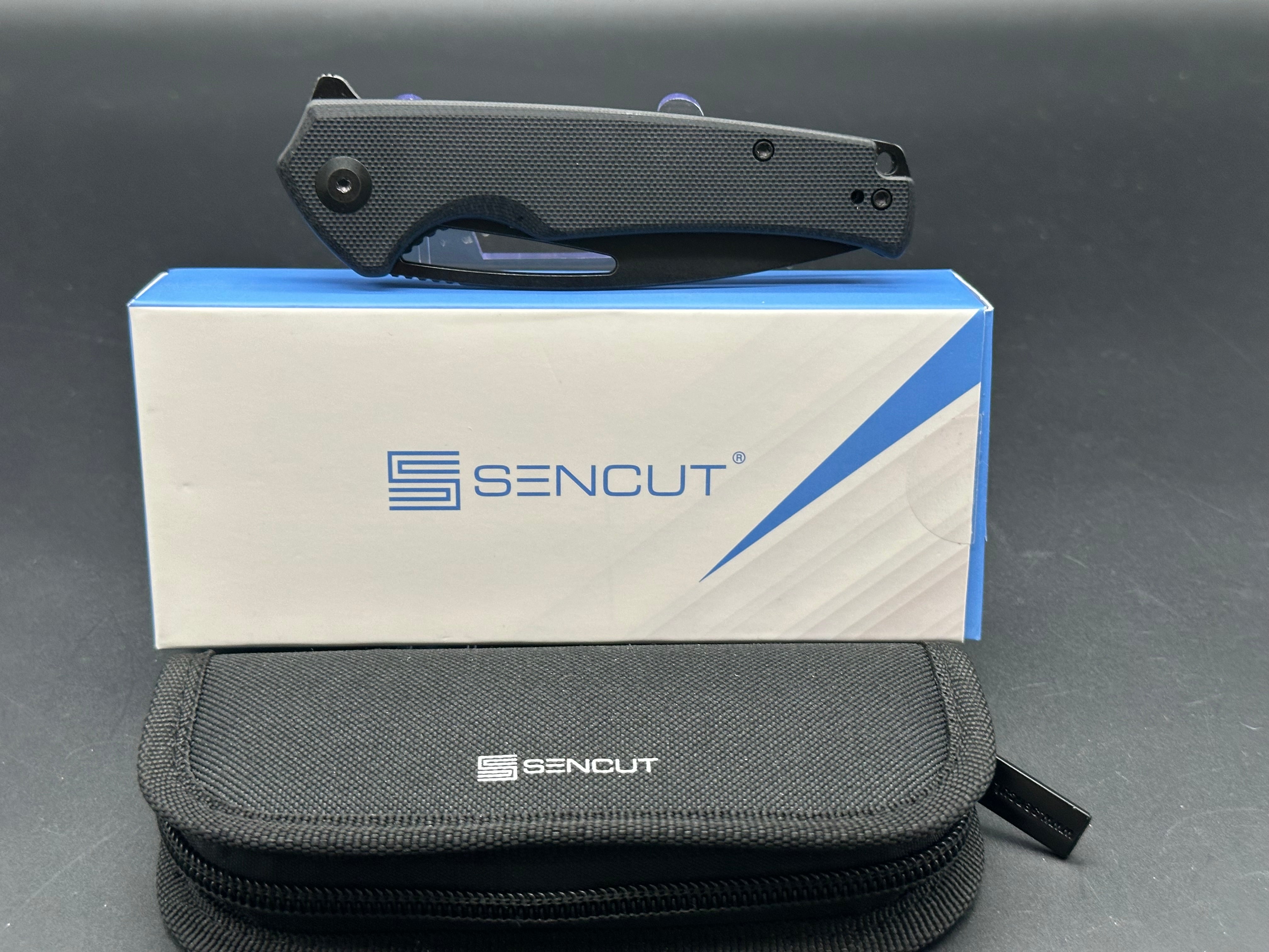 Sencut Mims 9Cr18MoV Black Blade w/ Black G10 Handle