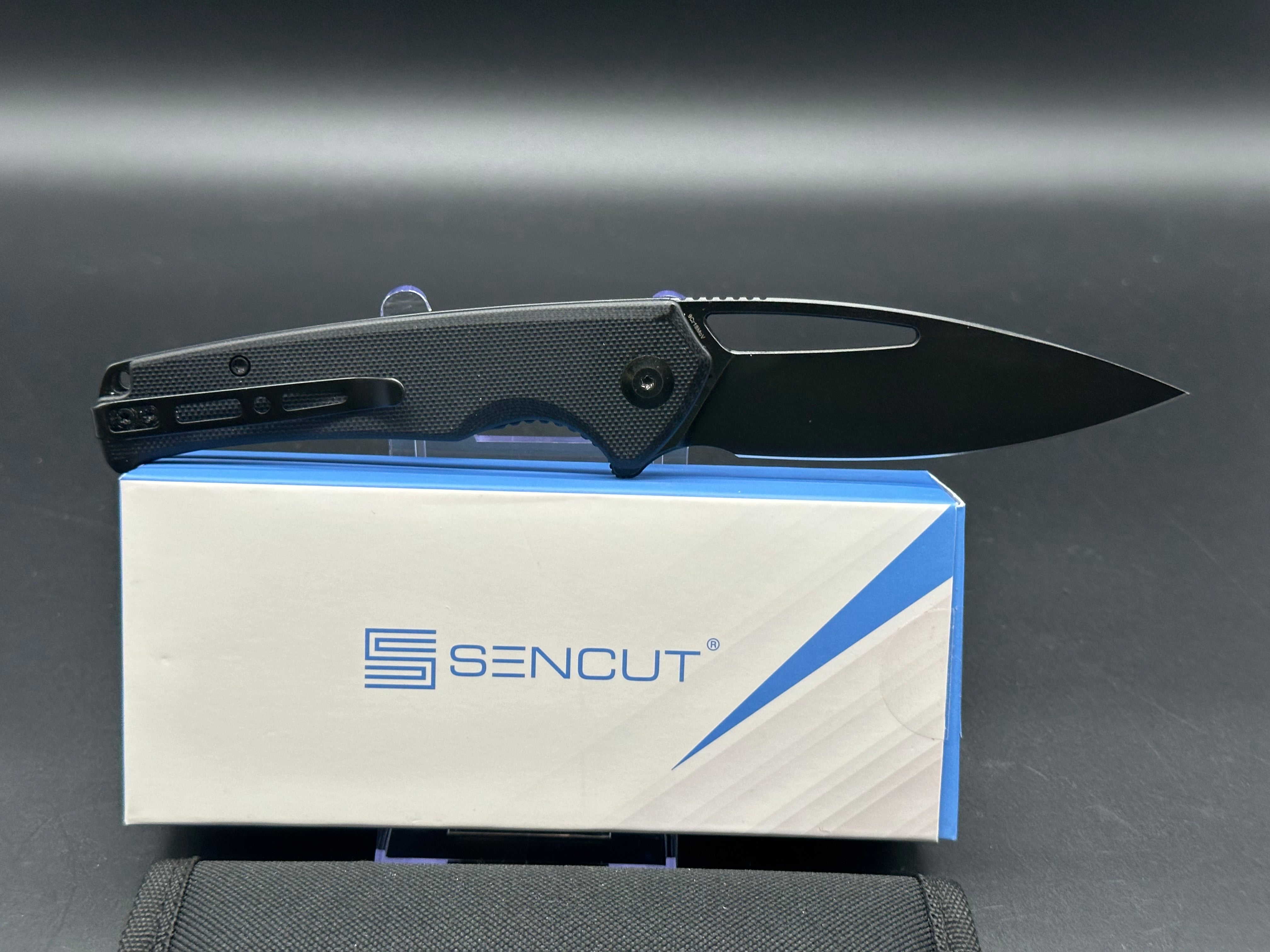 Sencut Mims 9Cr18MoV Black Blade w/ Black G10 Handle
