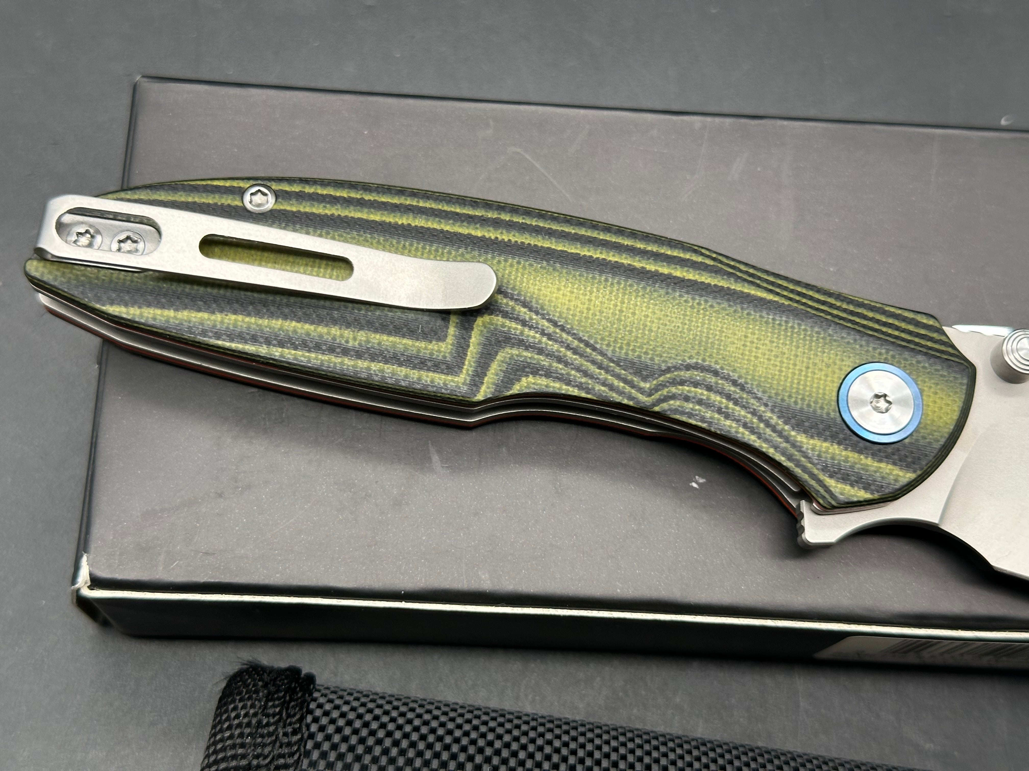 REMETTE RT-Cool Whale Knife 14C28N Blade G10 Handle