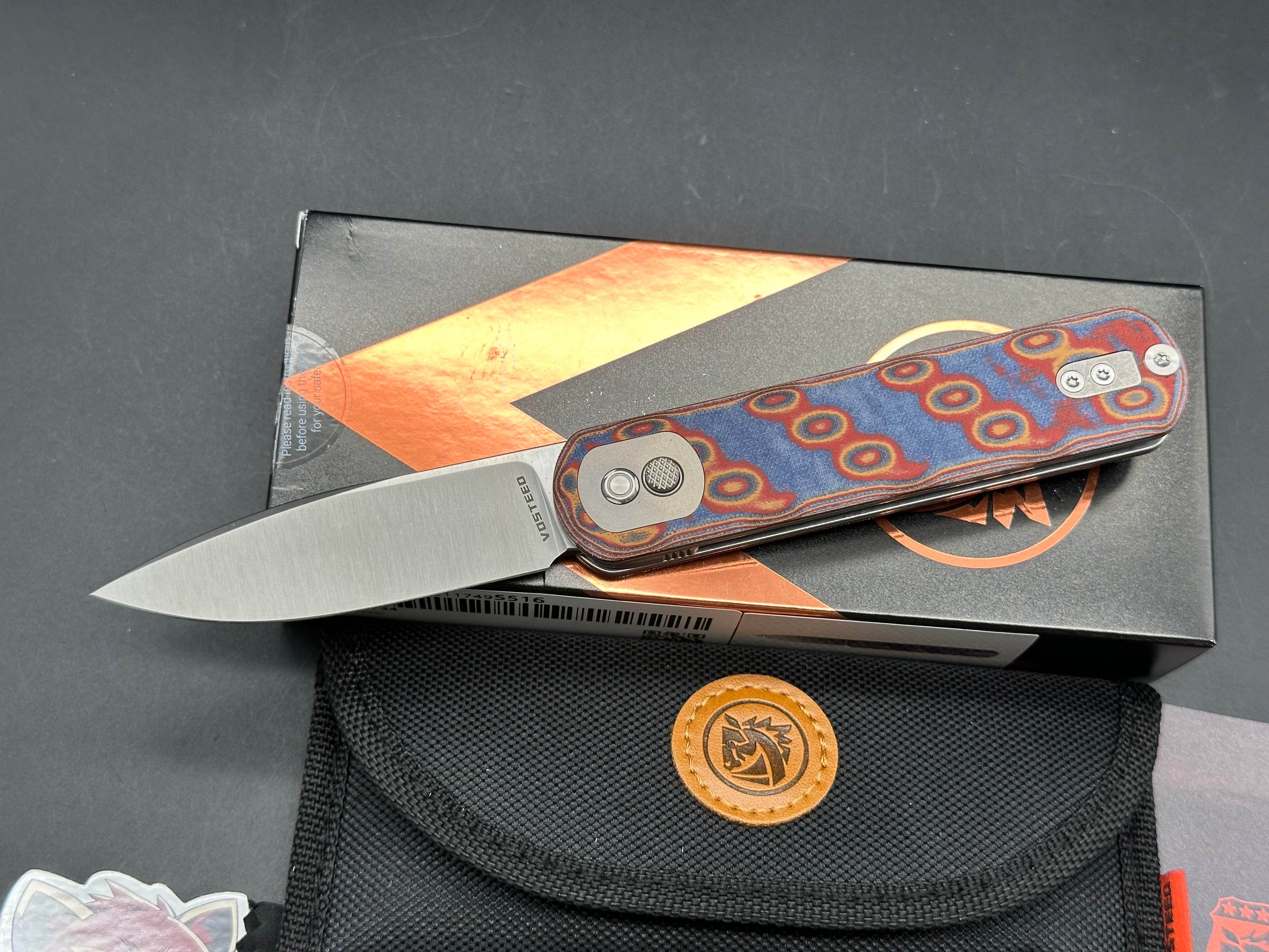 Vosteed Corgi - Trek Lock Knife (2.98" 14C28N Blade & Micarta Handle)