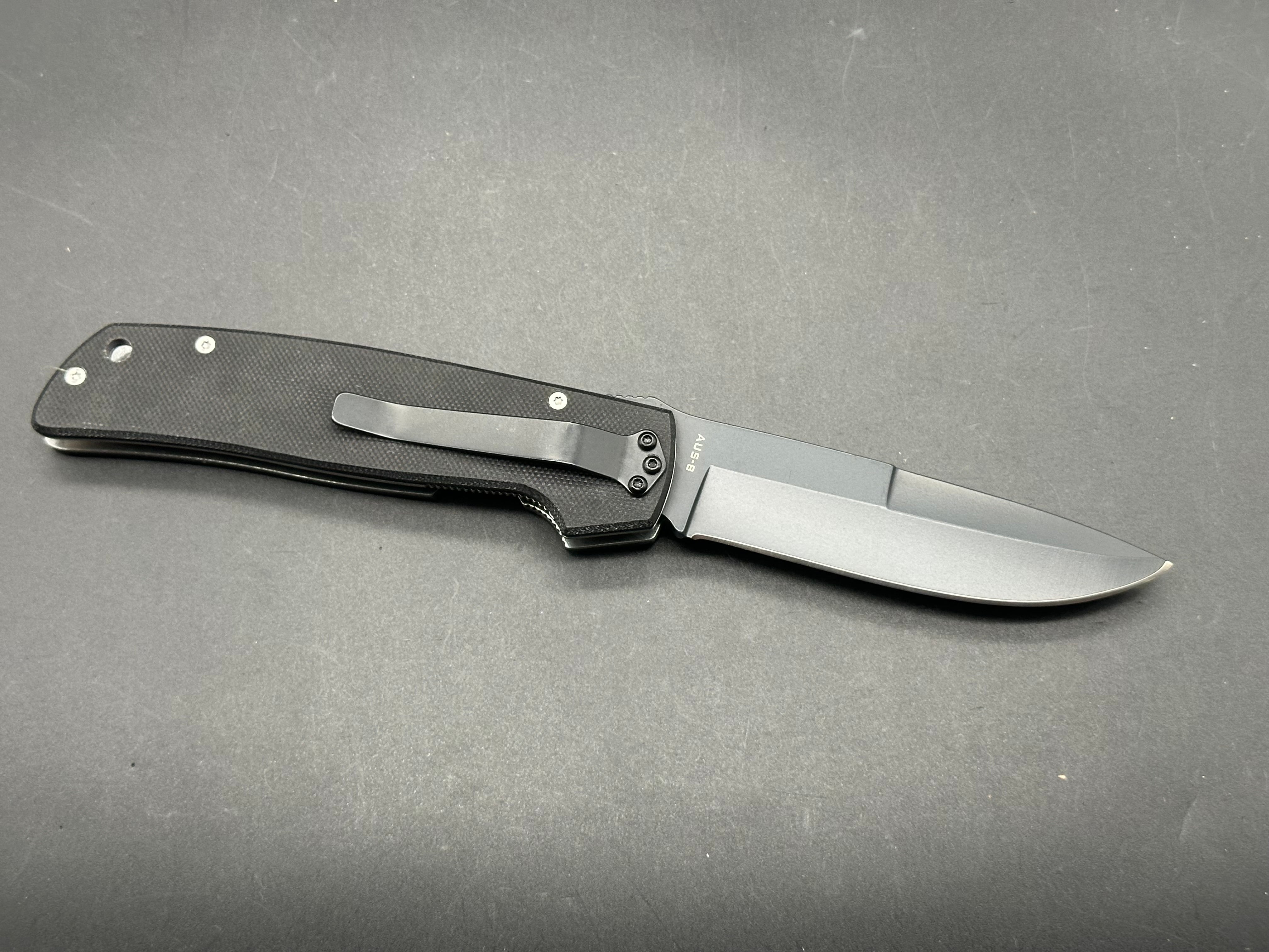Camillus Cuda Black G10 handle w/AUS-8 blade