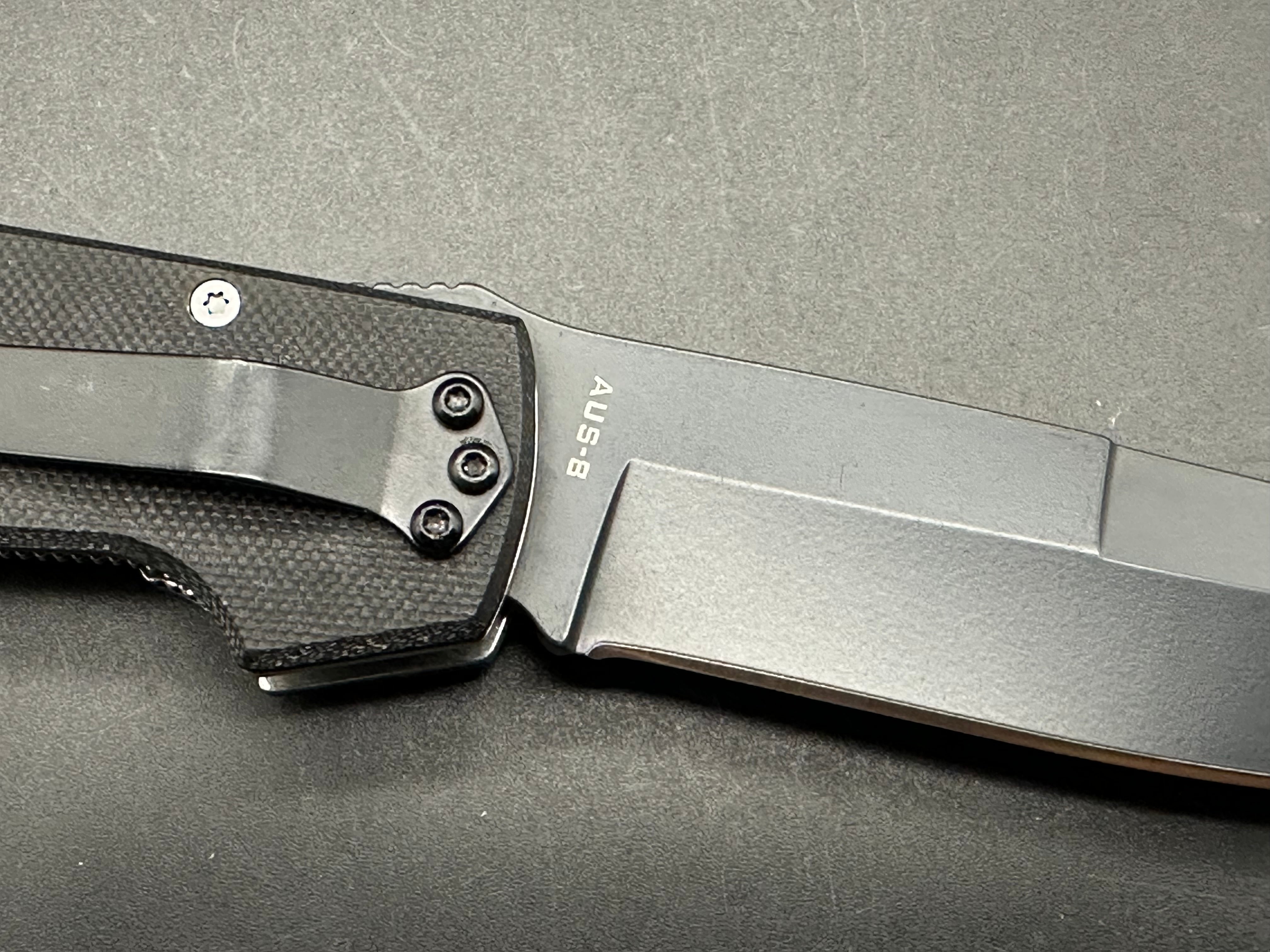 Camillus Cuda Black G10 handle w/AUS-8 blade