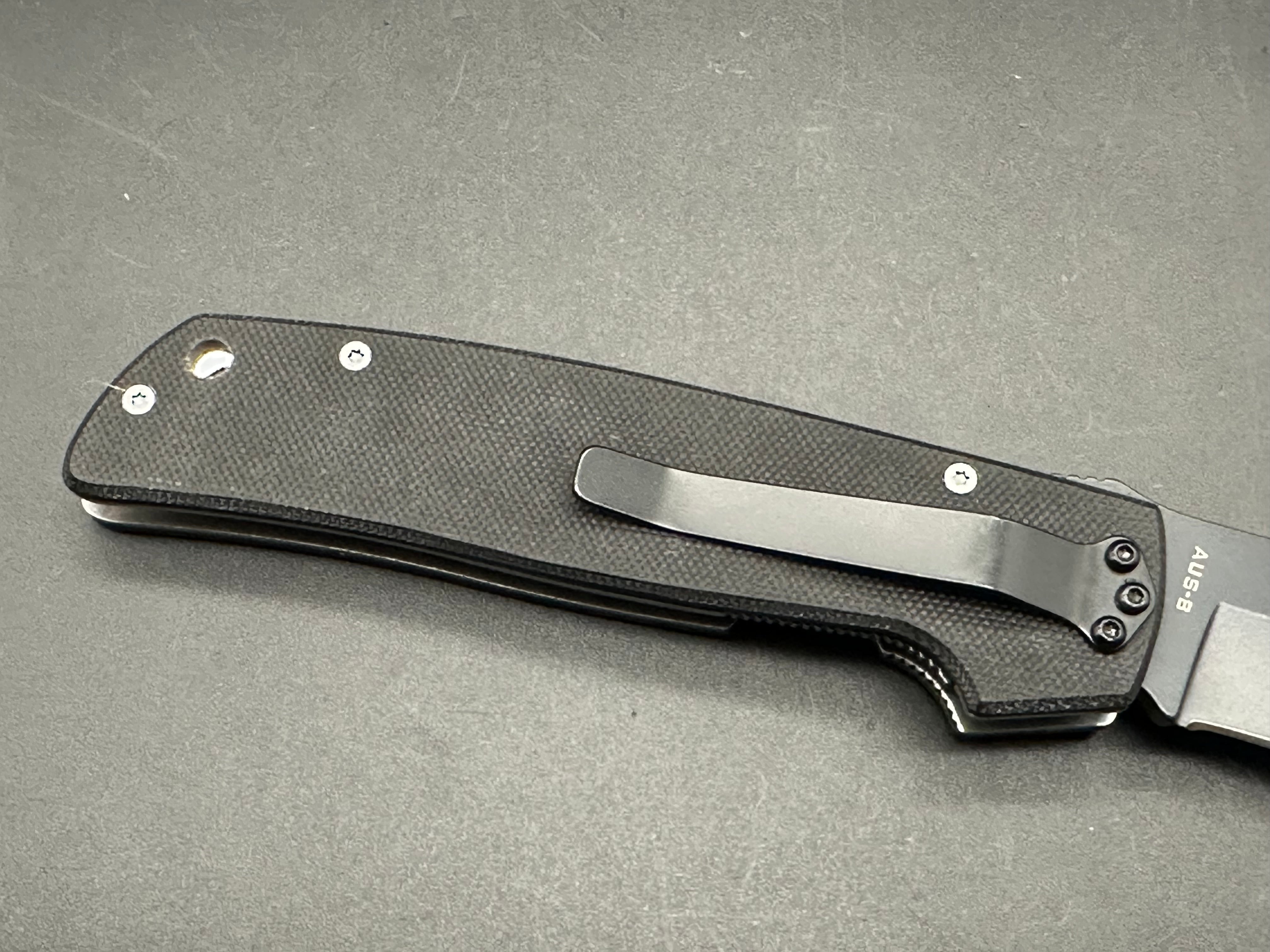 Camillus Cuda Black G10 handle w/AUS-8 blade