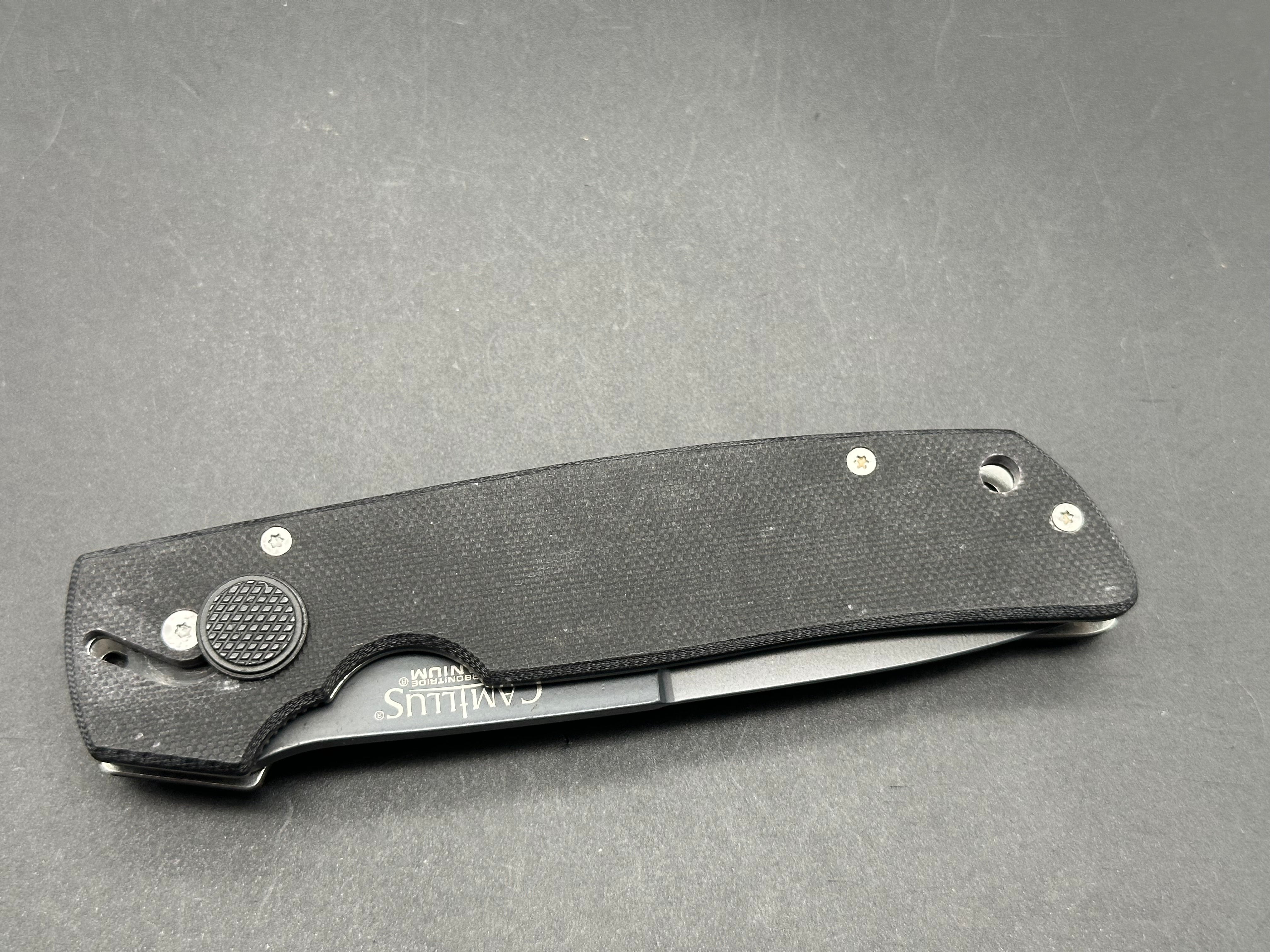 Camillus Cuda Black G10 handle w/AUS-8 blade