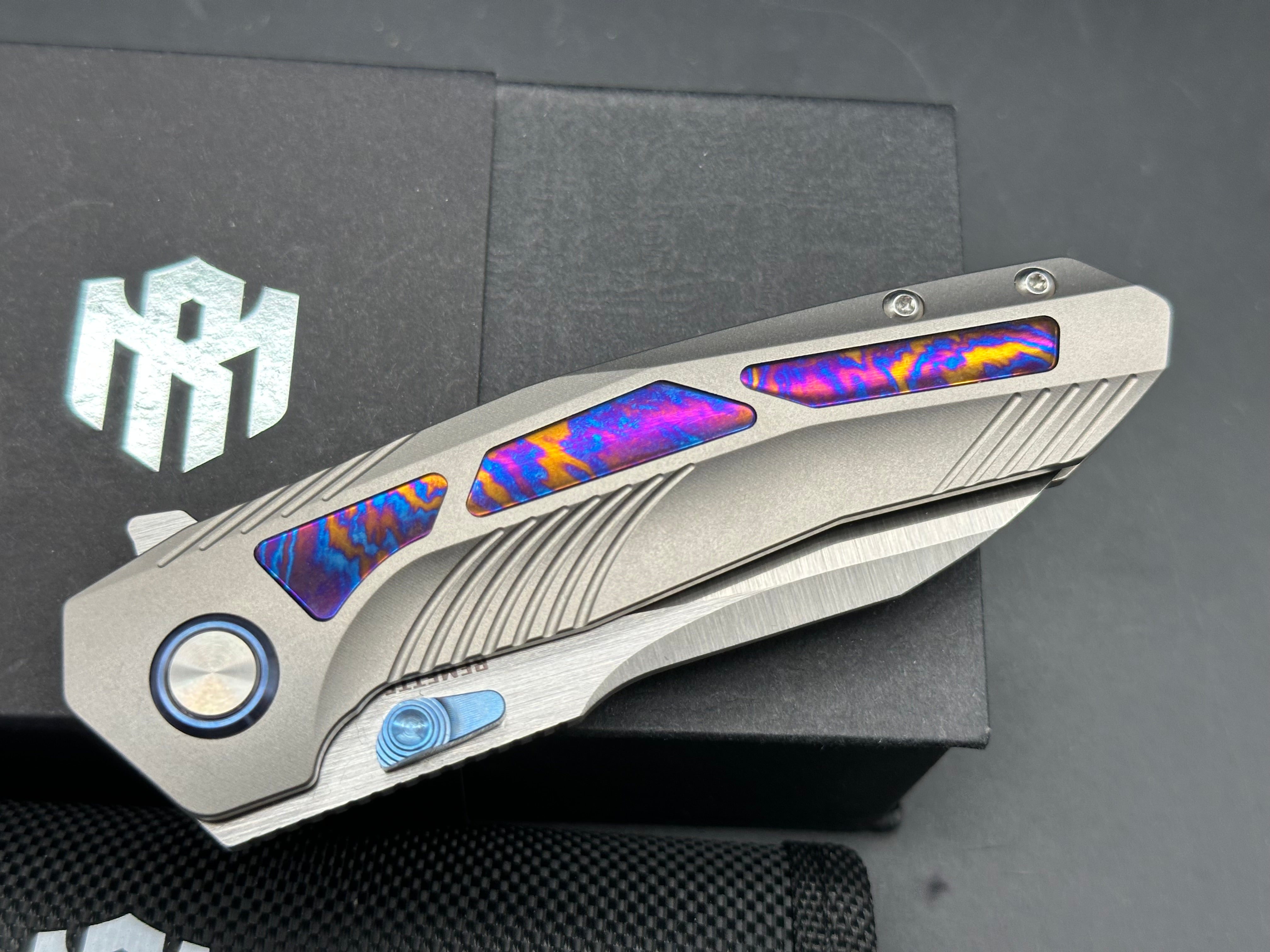 REMETTE RT-Kestrel Knife Titanium Handle S35VN Blade