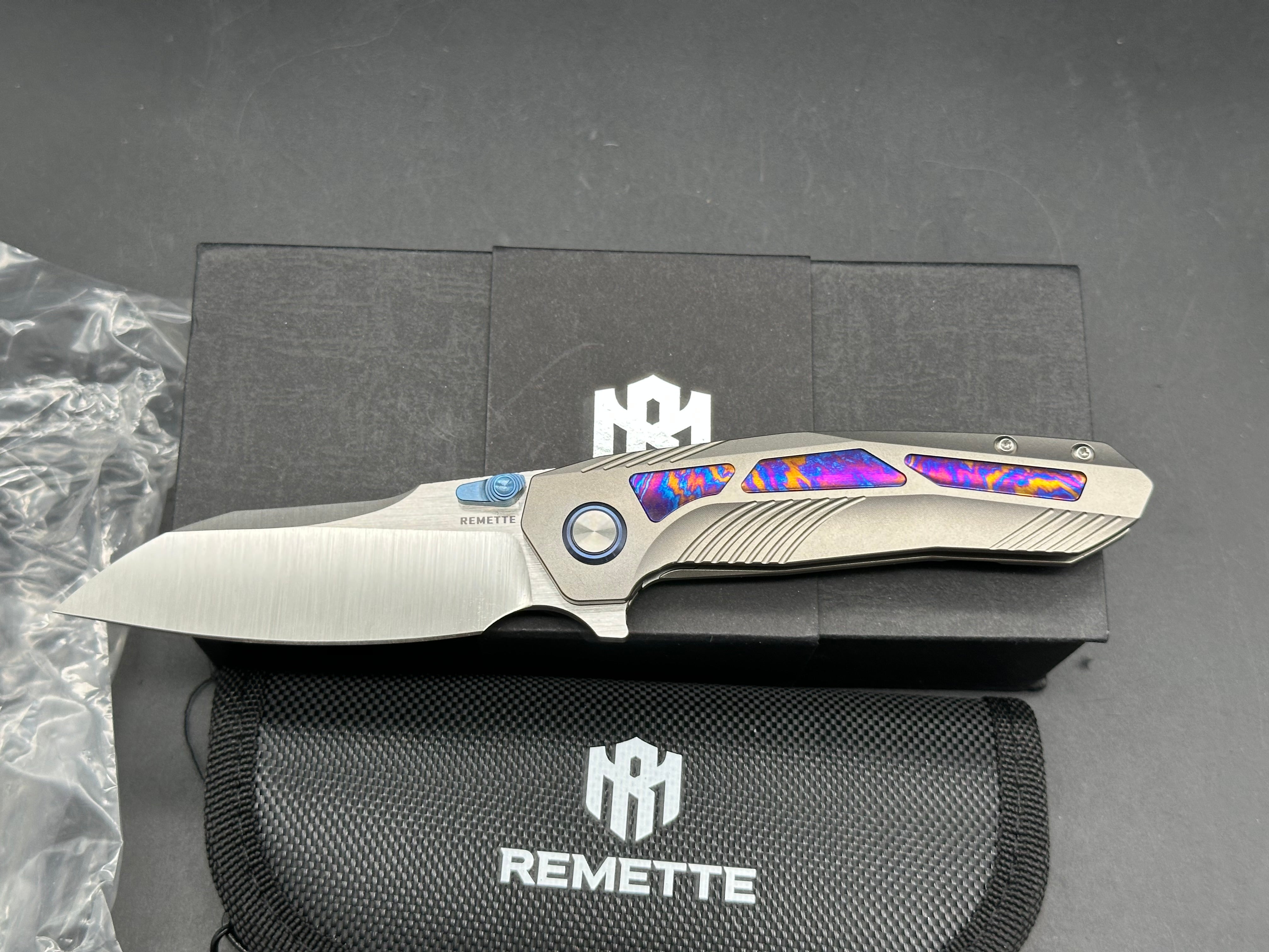 REMETTE RT-Kestrel Knife Titanium Handle S35VN Blade