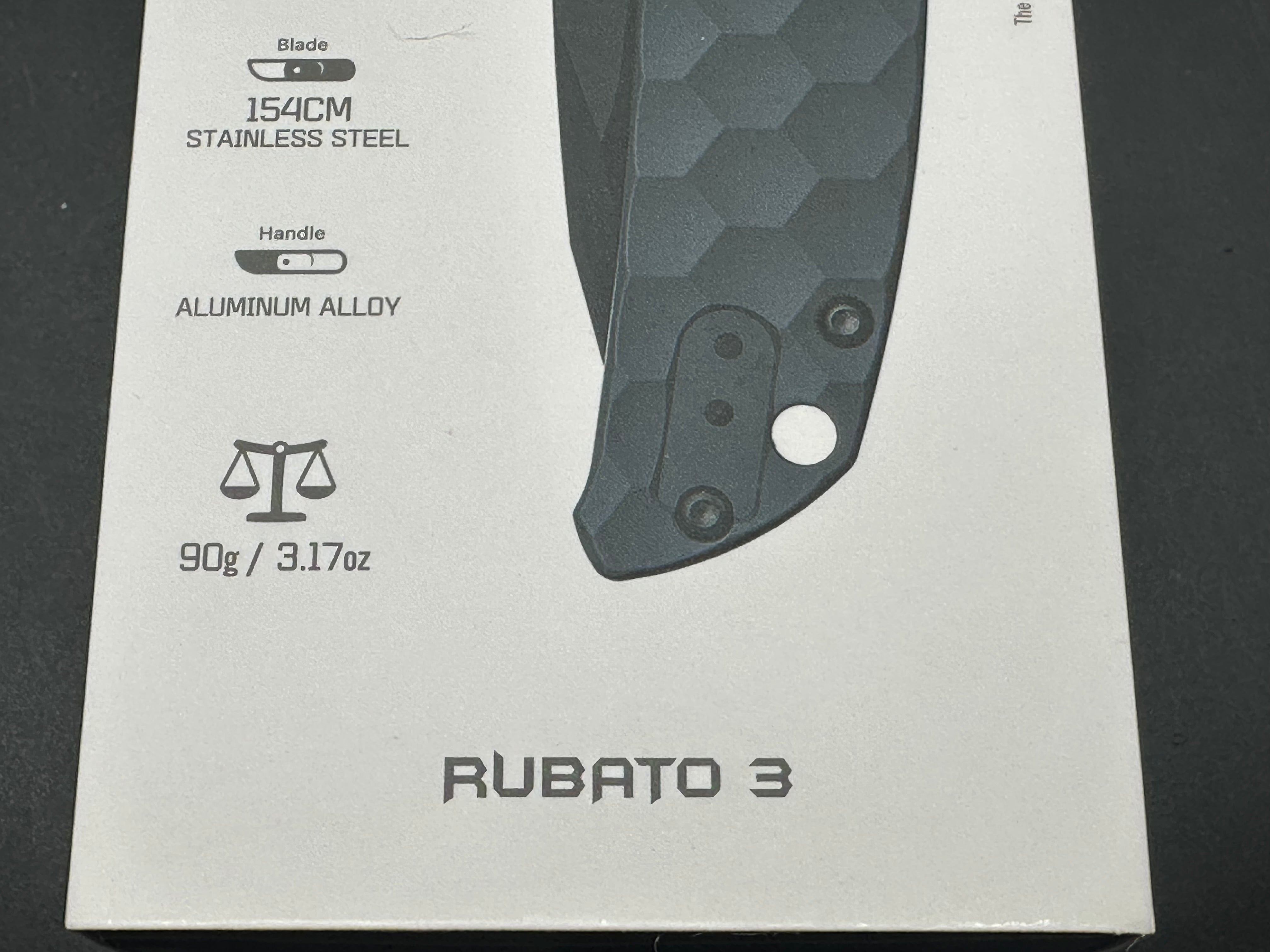 Oknife Rubato 3 black G10 154CM blade