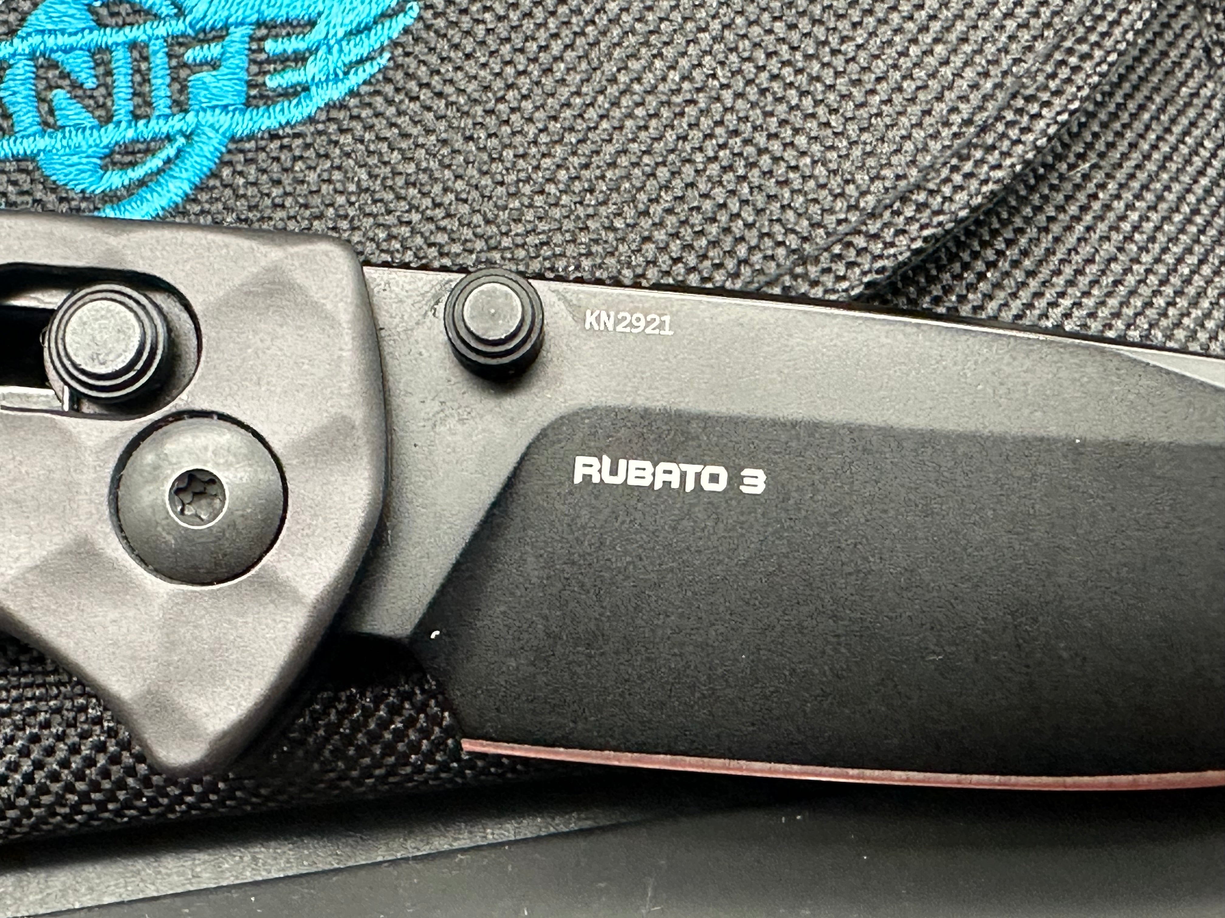 Oknife Rubato 3 black G10 154CM blade