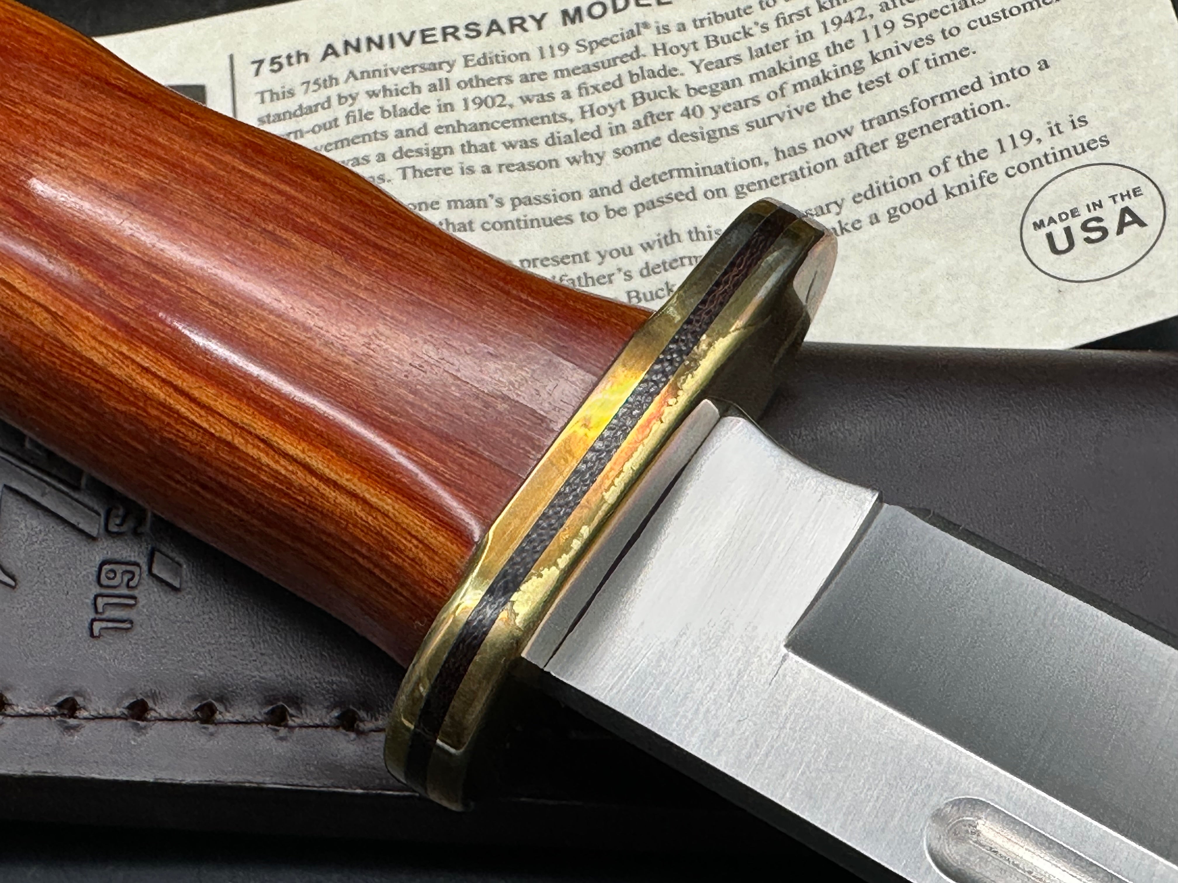 BUCK 119 ANNIVERSARY EDITION SOME SMALL BLEMS ON GUARD
