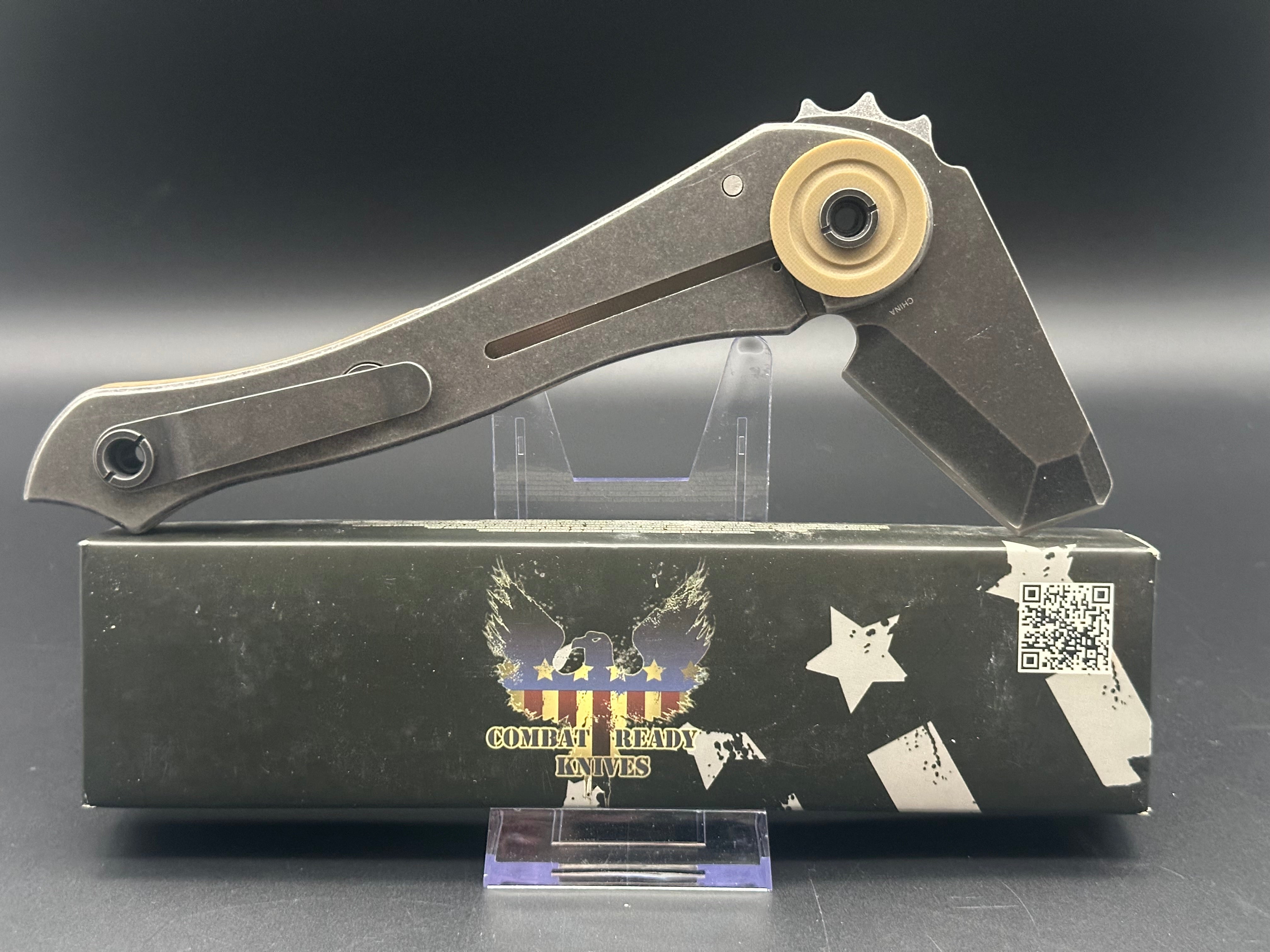 Combat Ready Knives E.D.A. Every Day Axe Tan G-10 (2.5" Black) CBR-200C