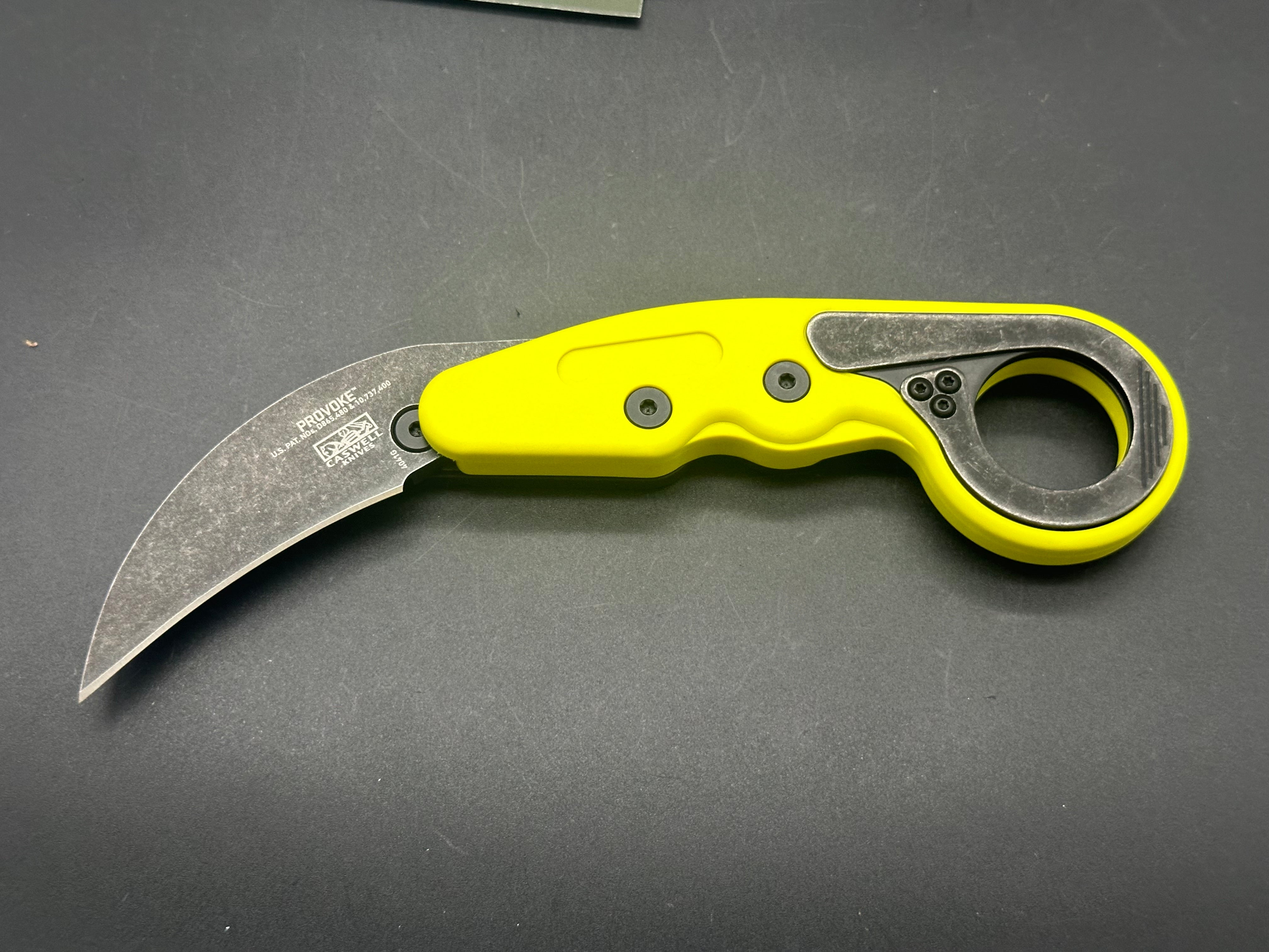 CRKT Provoke Zap Kinematic Morphing Karambit Folding Knife (2.4" Black) 4041G