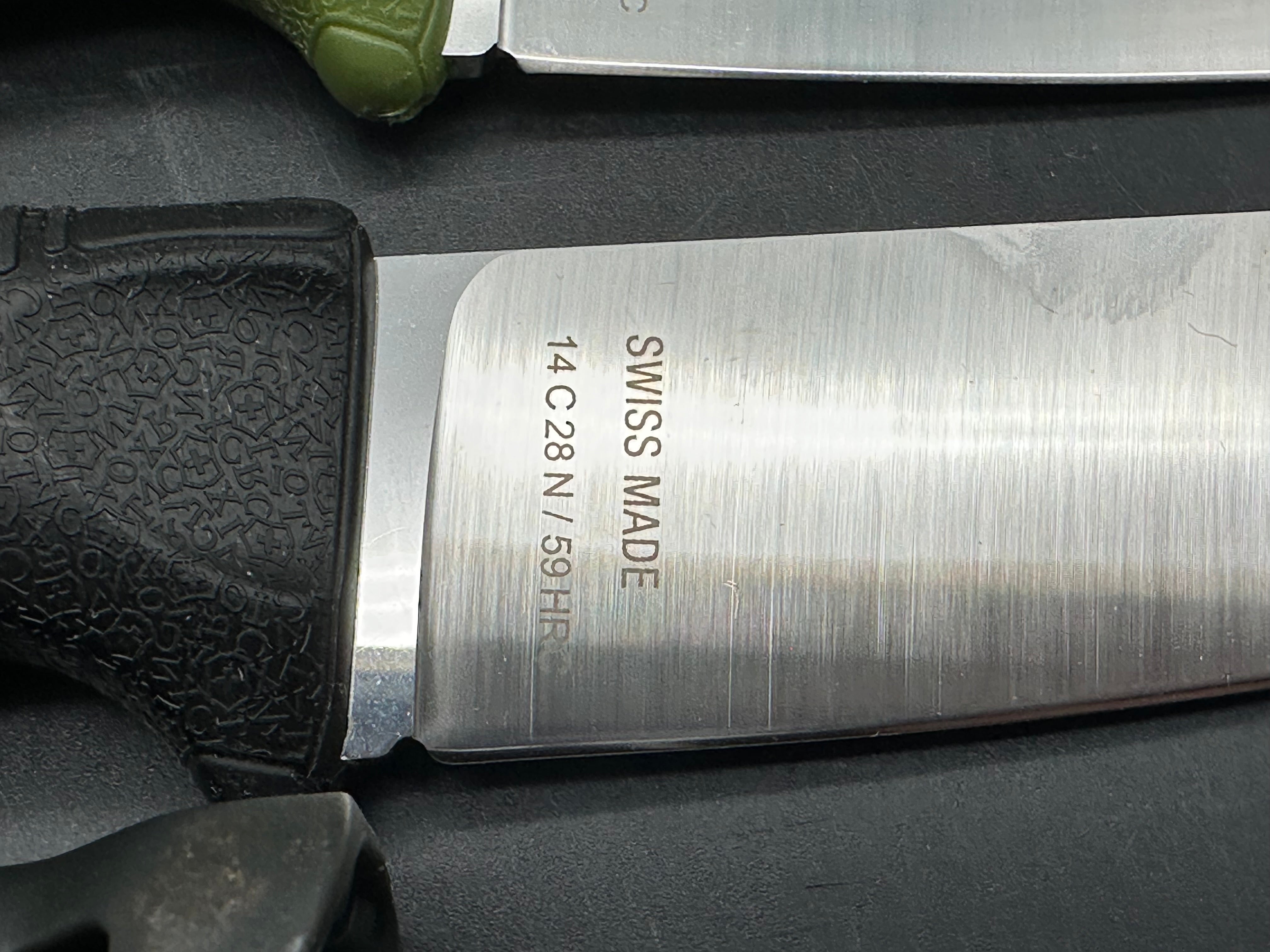 Victornox Ventures fixed blade knives (both knives are shown)