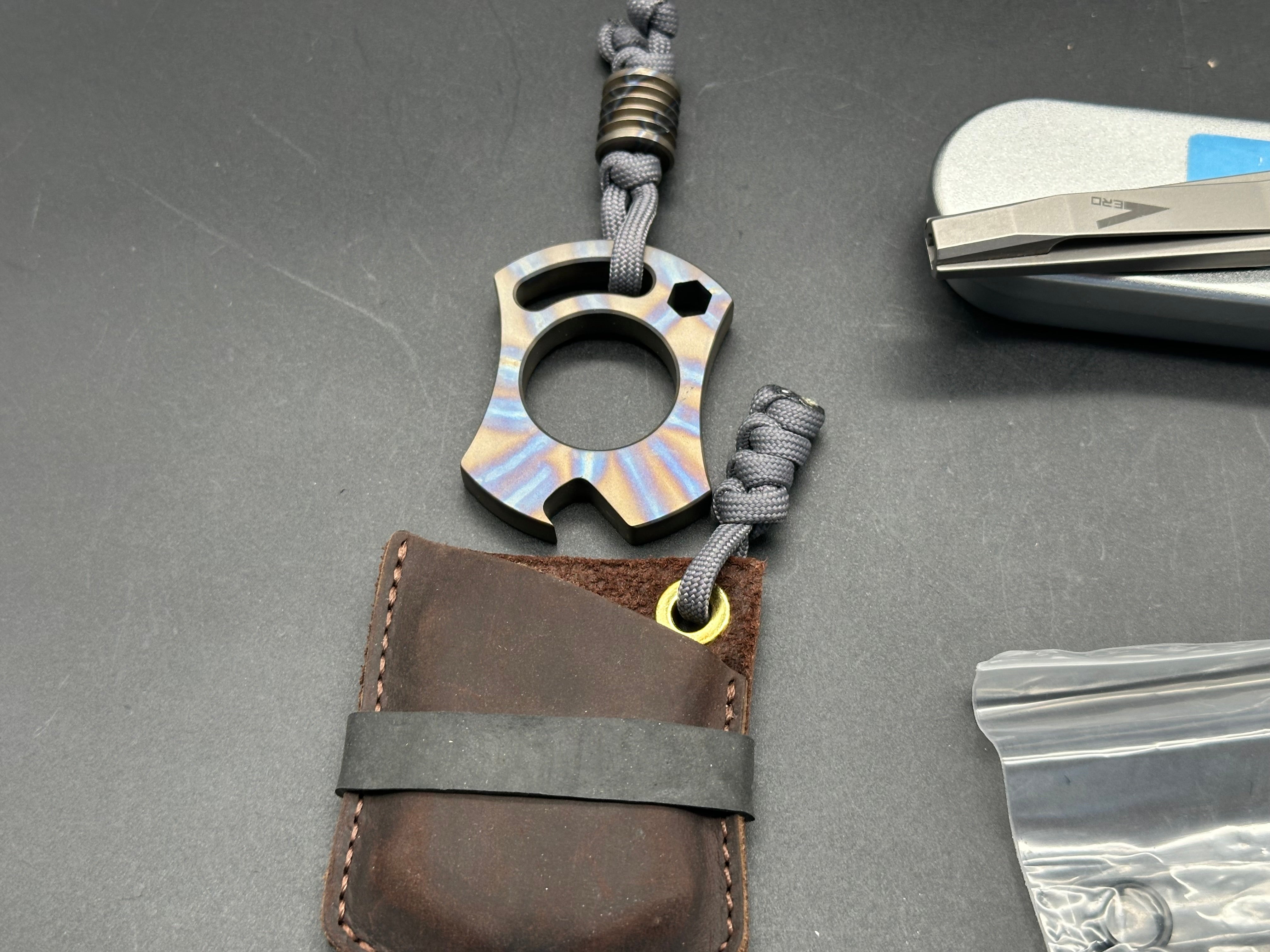 Vero Engineering Fulcrum Prybar/Bit Driver Raw Titanium (5" Fullsize)