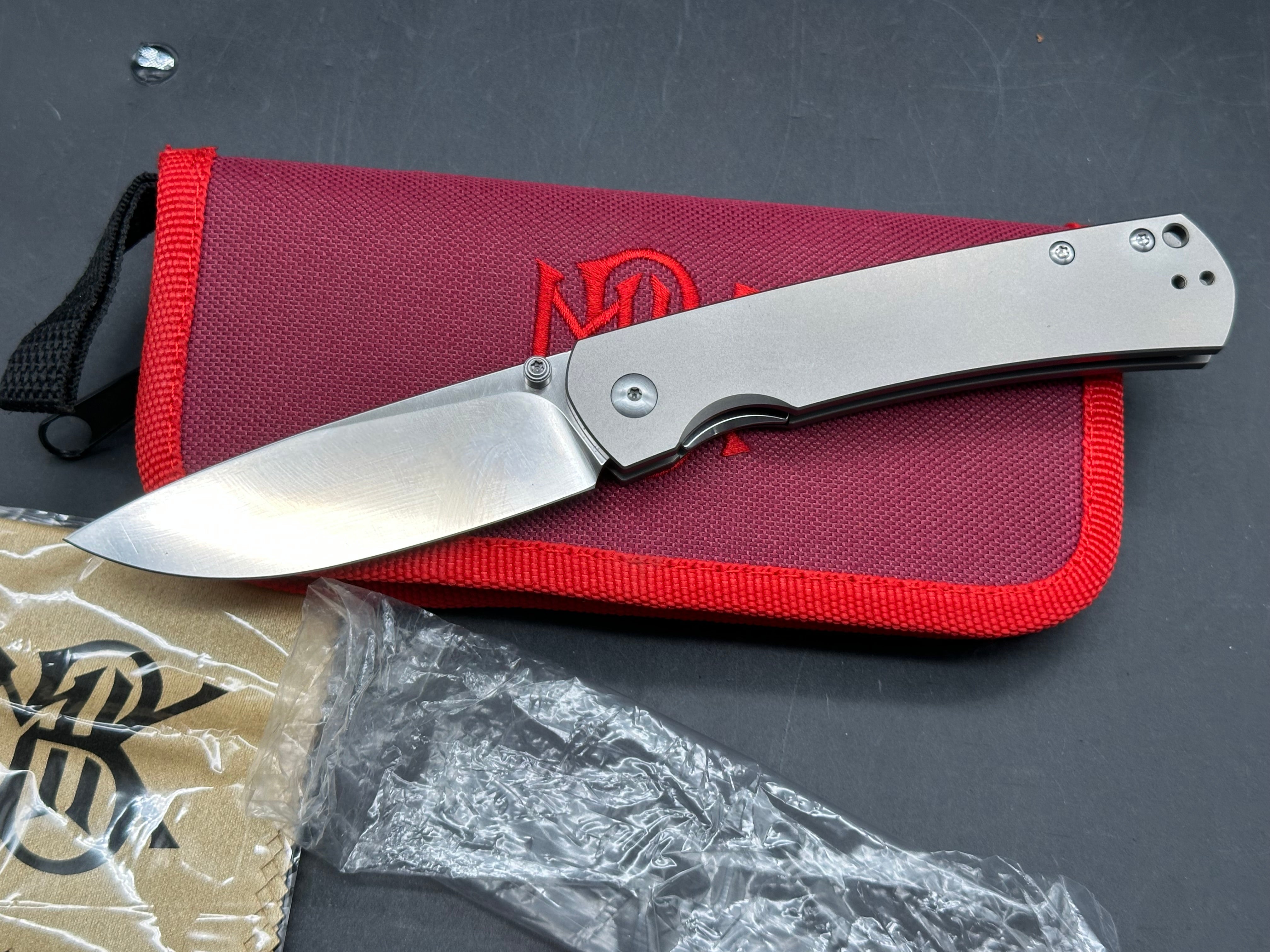 MBK Monterrey Bay knives Old Guard titanium folding knife 