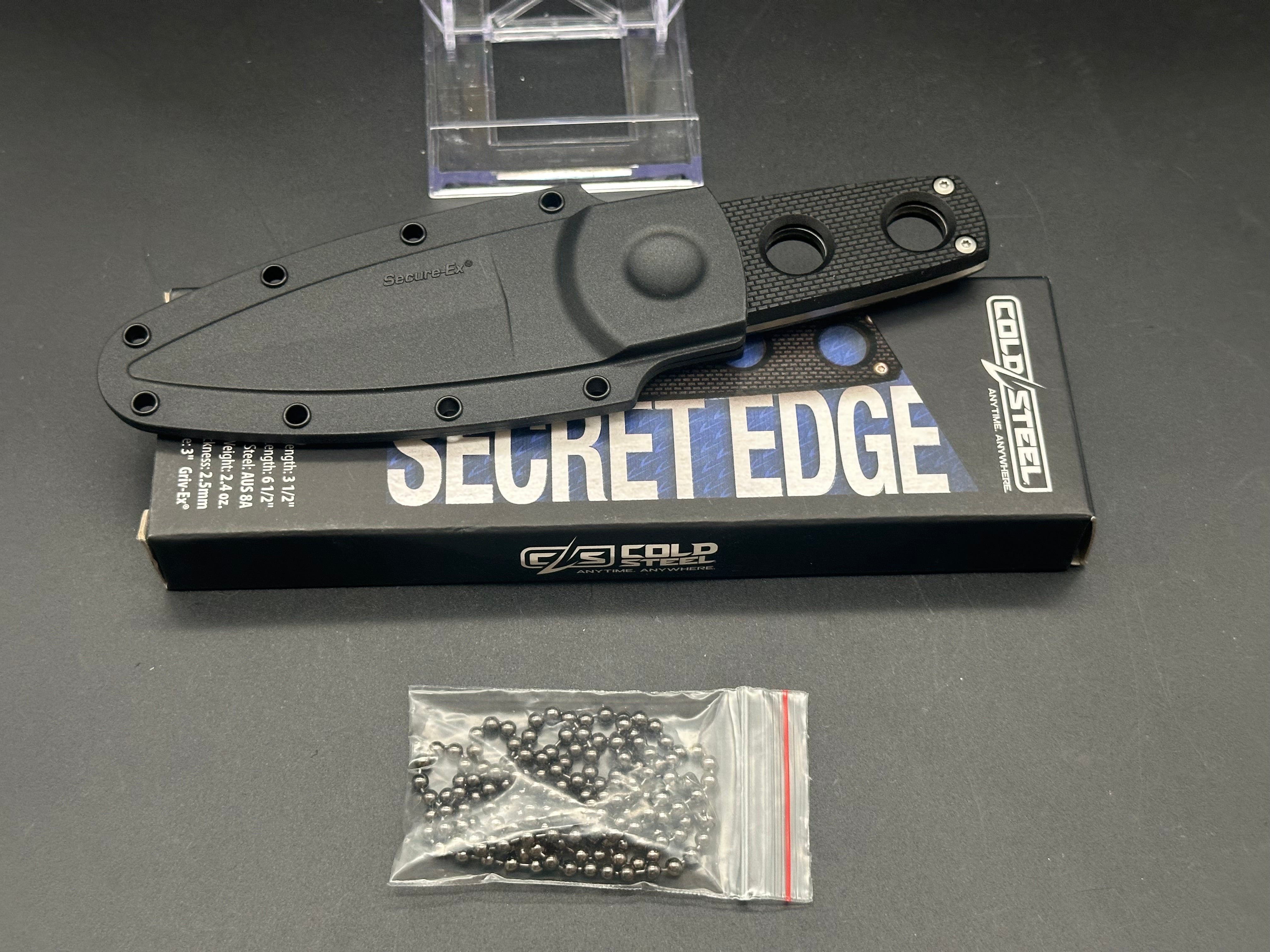 Cold Steel Secret Edge Fixed Blade Knife (3.5" Satin) 11SDT
