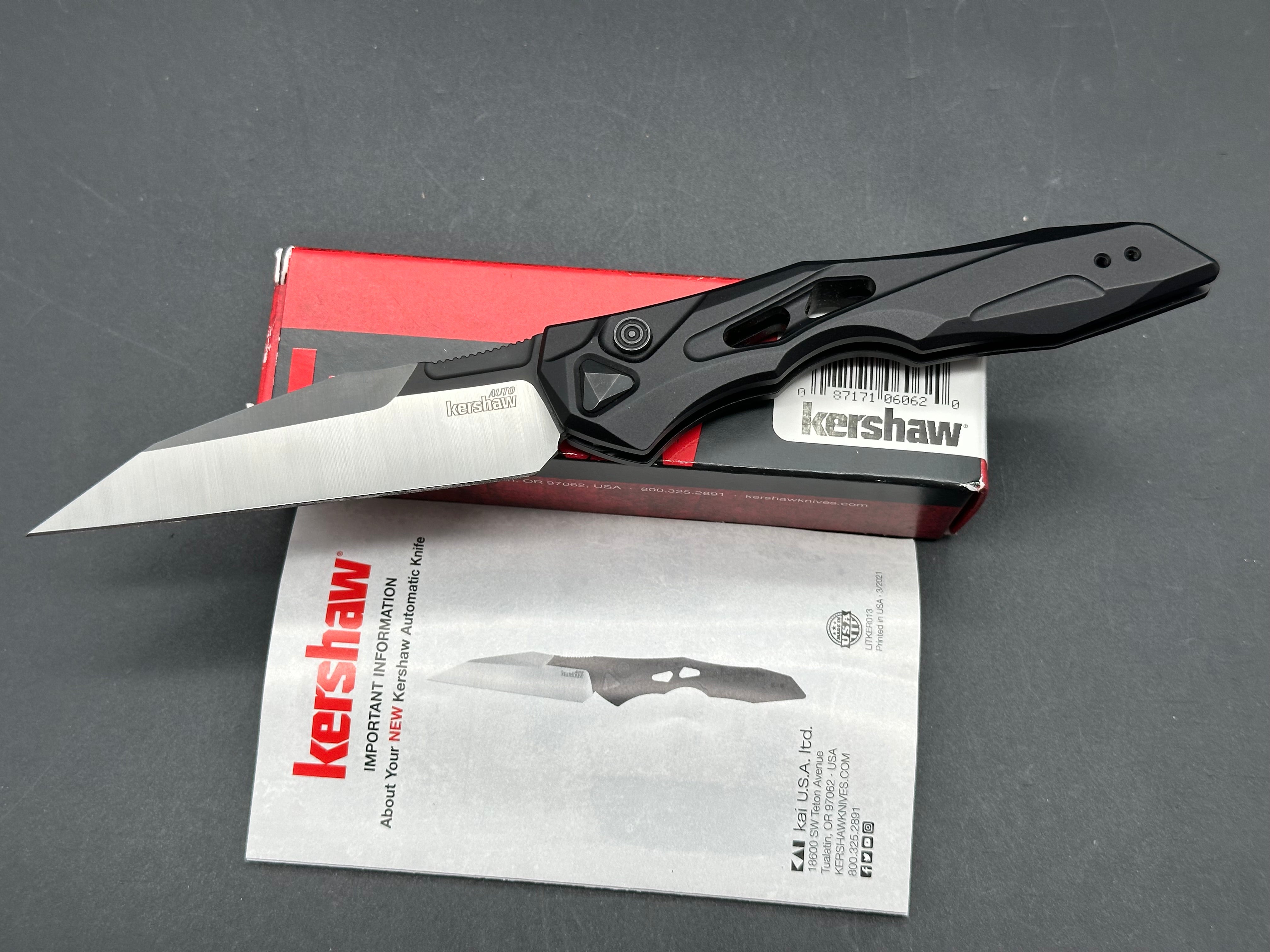 Kershaw Launch 13 Automatic Knife Black (3.5" Two-Tone)