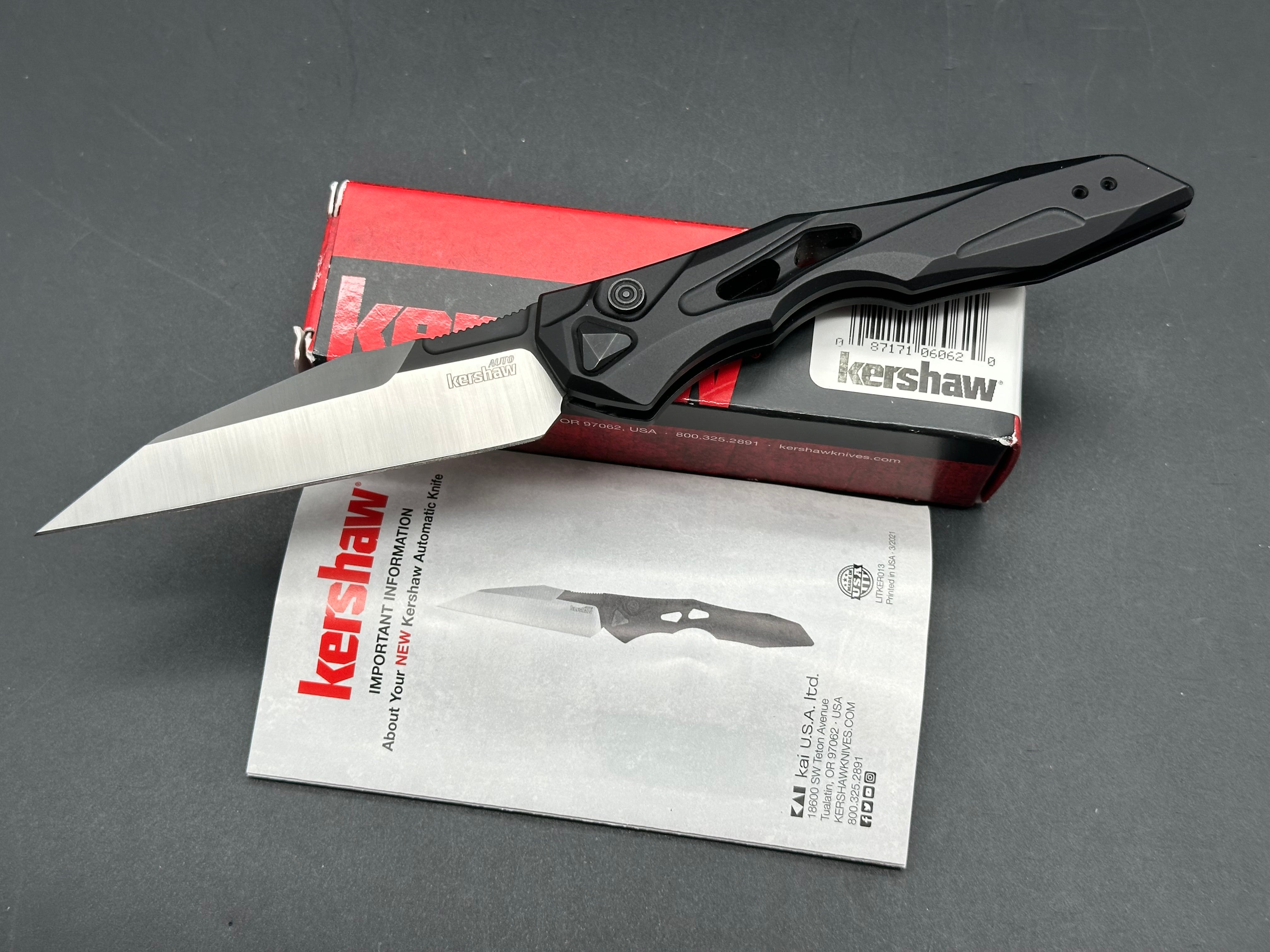 Kershaw Launch 13 Automatic Knife Black (3.5" Two-Tone)