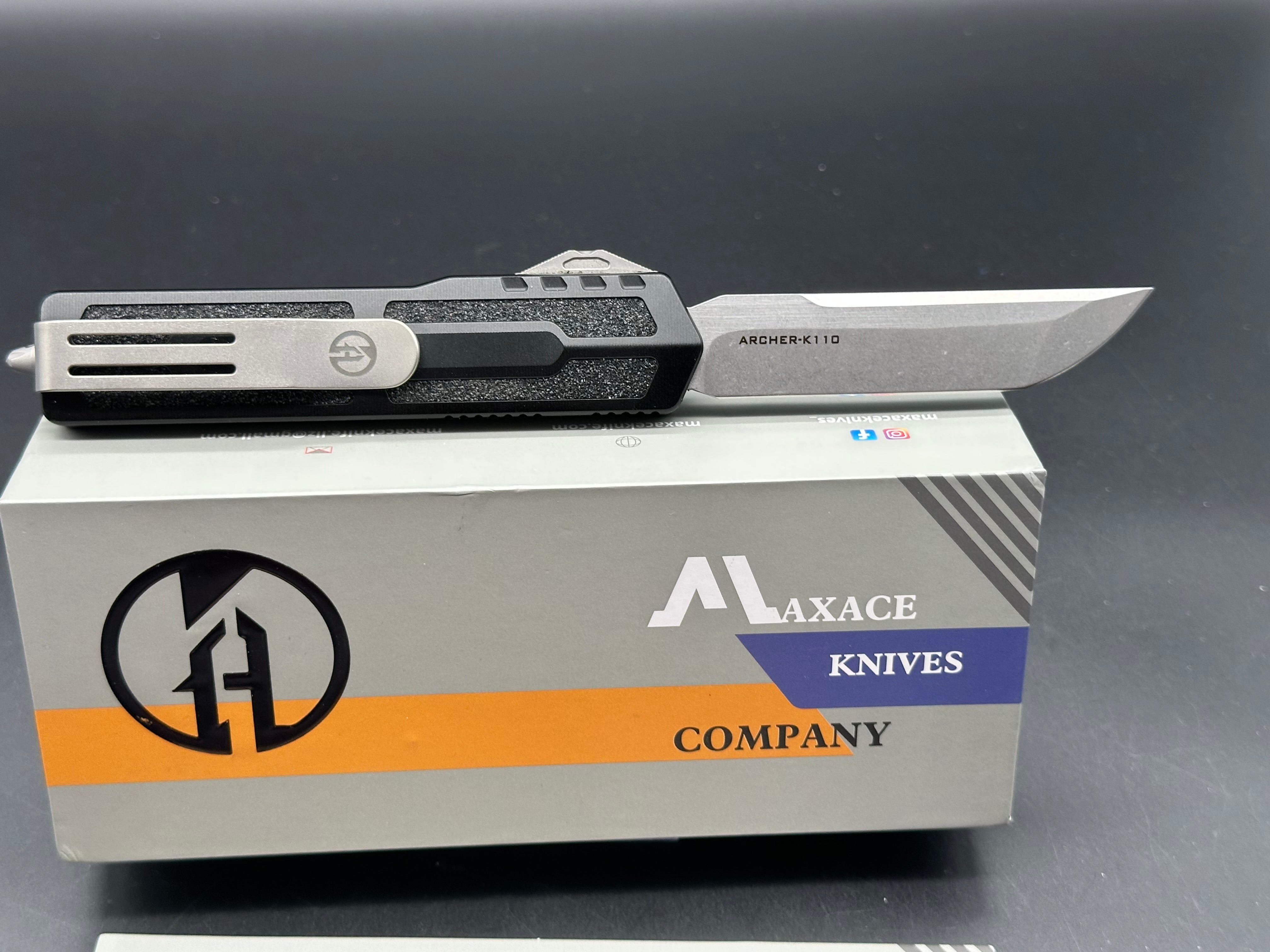 Maxace + Midnight Cat Archer OTF Black Aluminum Frame