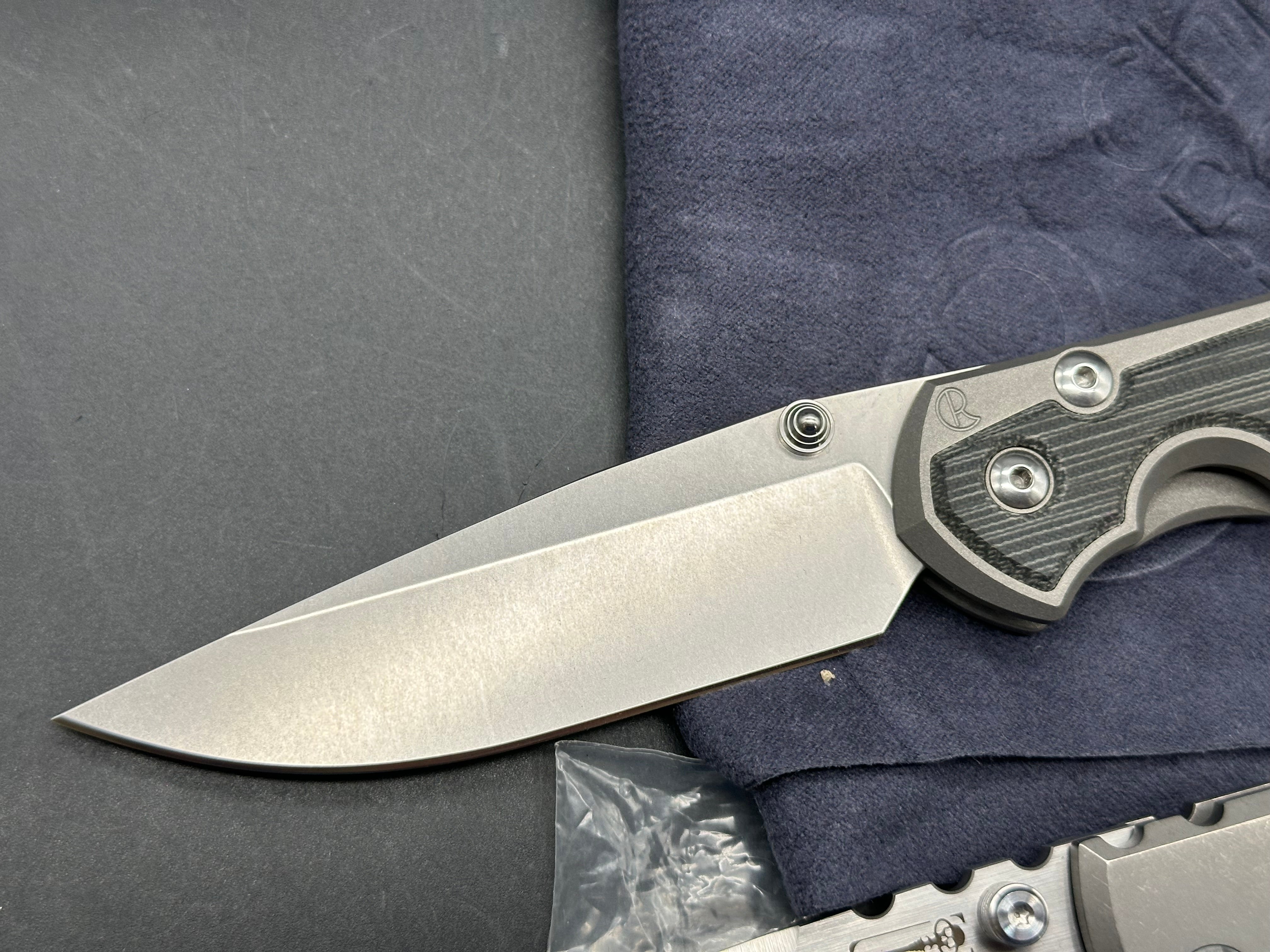 2 knife bundle Chris Reeve Sebenza 31 Drop point Olive Canvas Micarta & Chaves Ultamar Redencion 3.5" M390