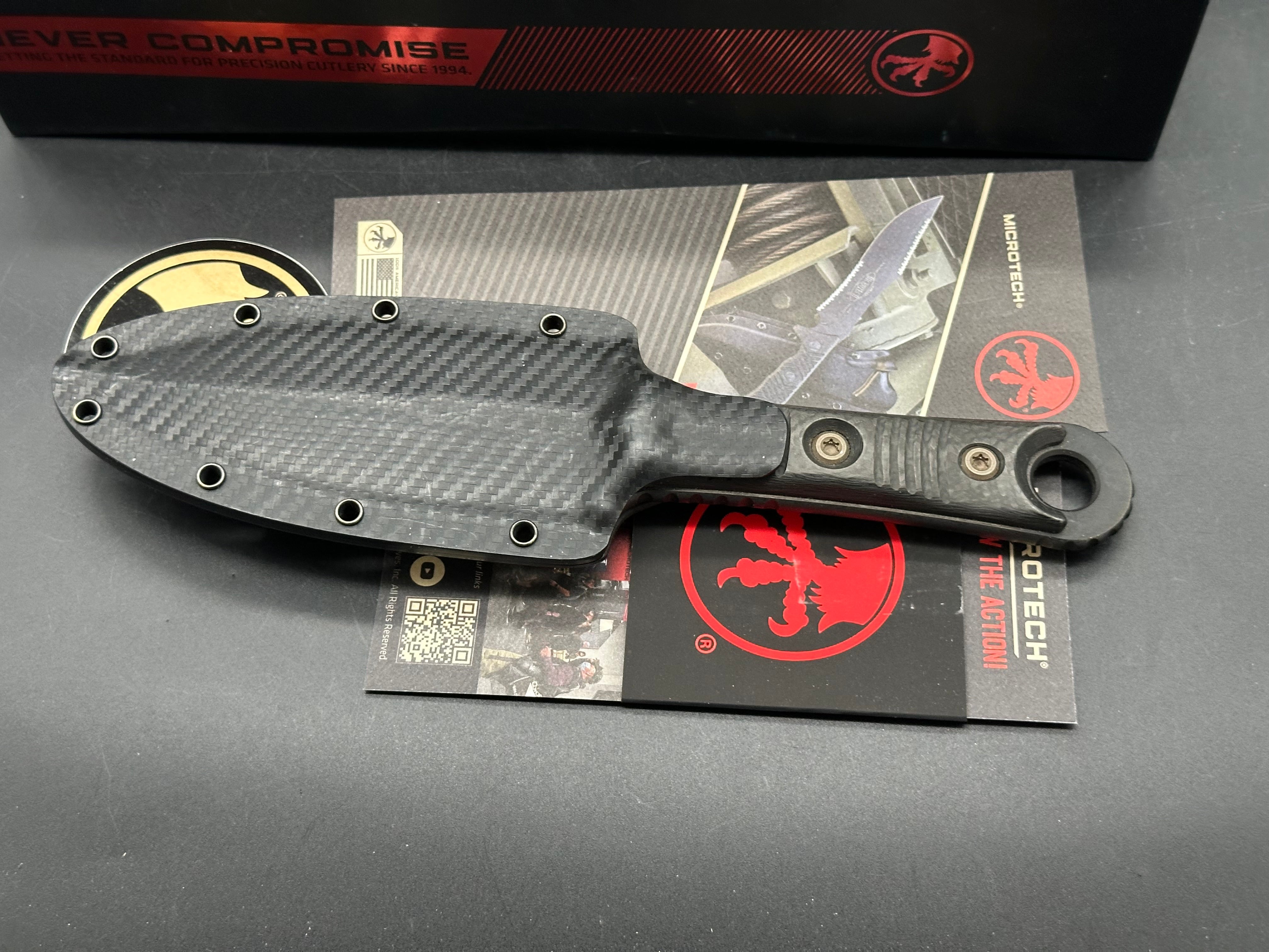 Microtech Borka blades SBD fixed double dagger 4.375"