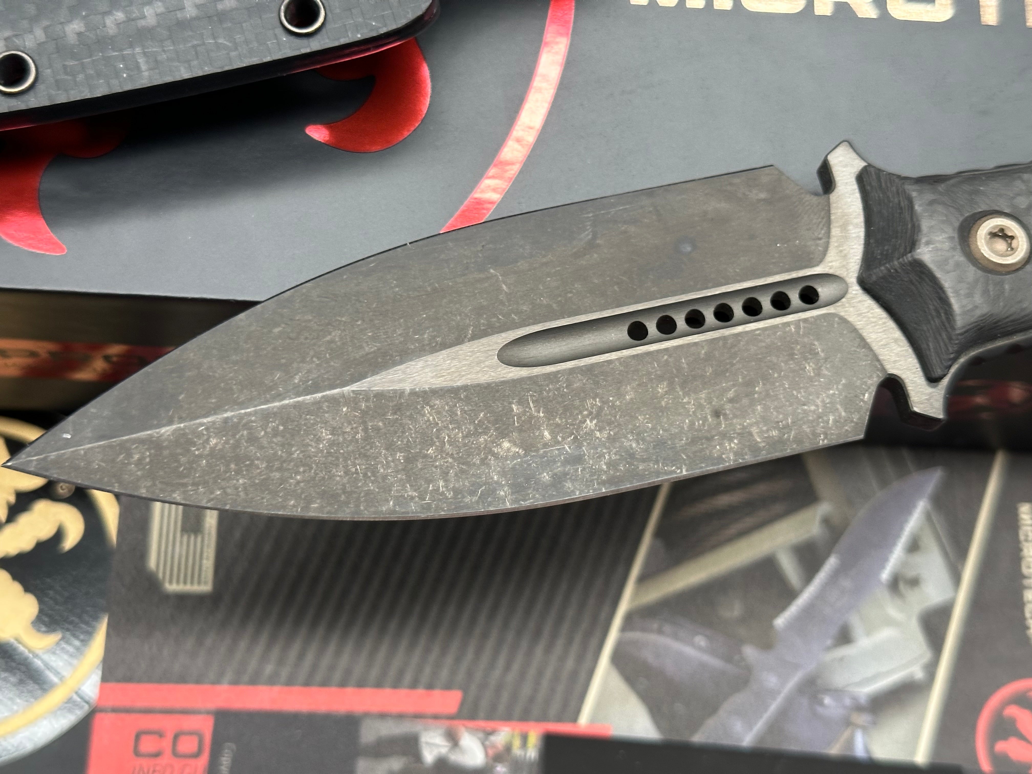 Microtech Borka blades SBD fixed double dagger 4.375"