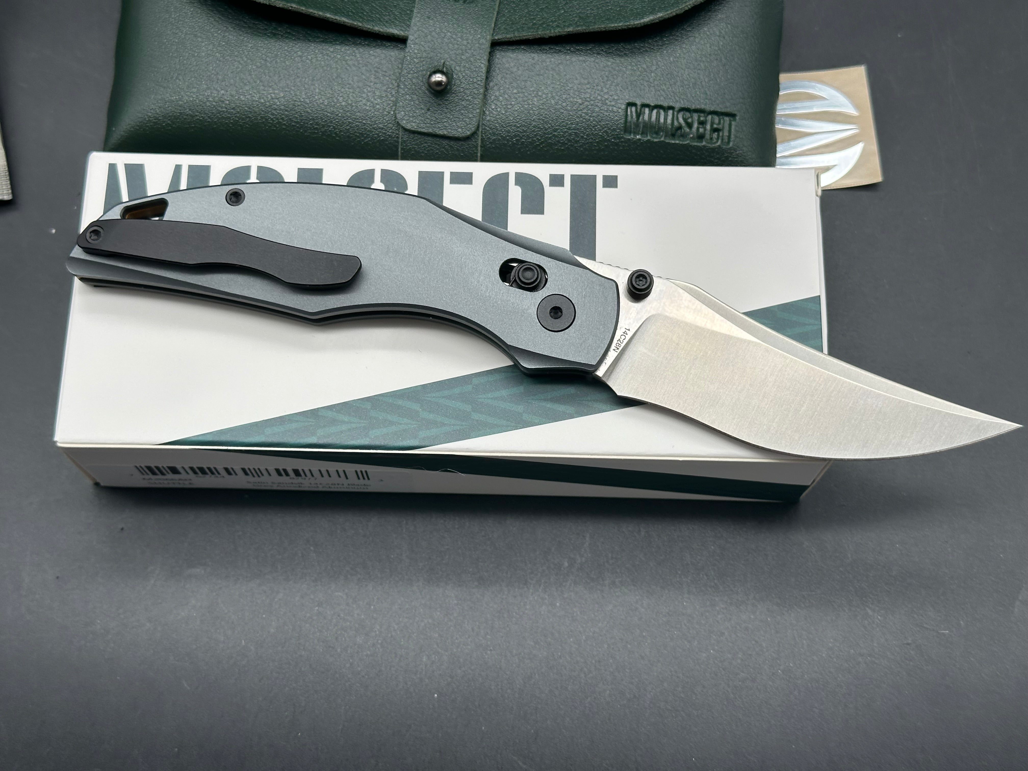 Molsect Shuttle Grey Aluminum handle - 14C28N CROSSBAR LOCK