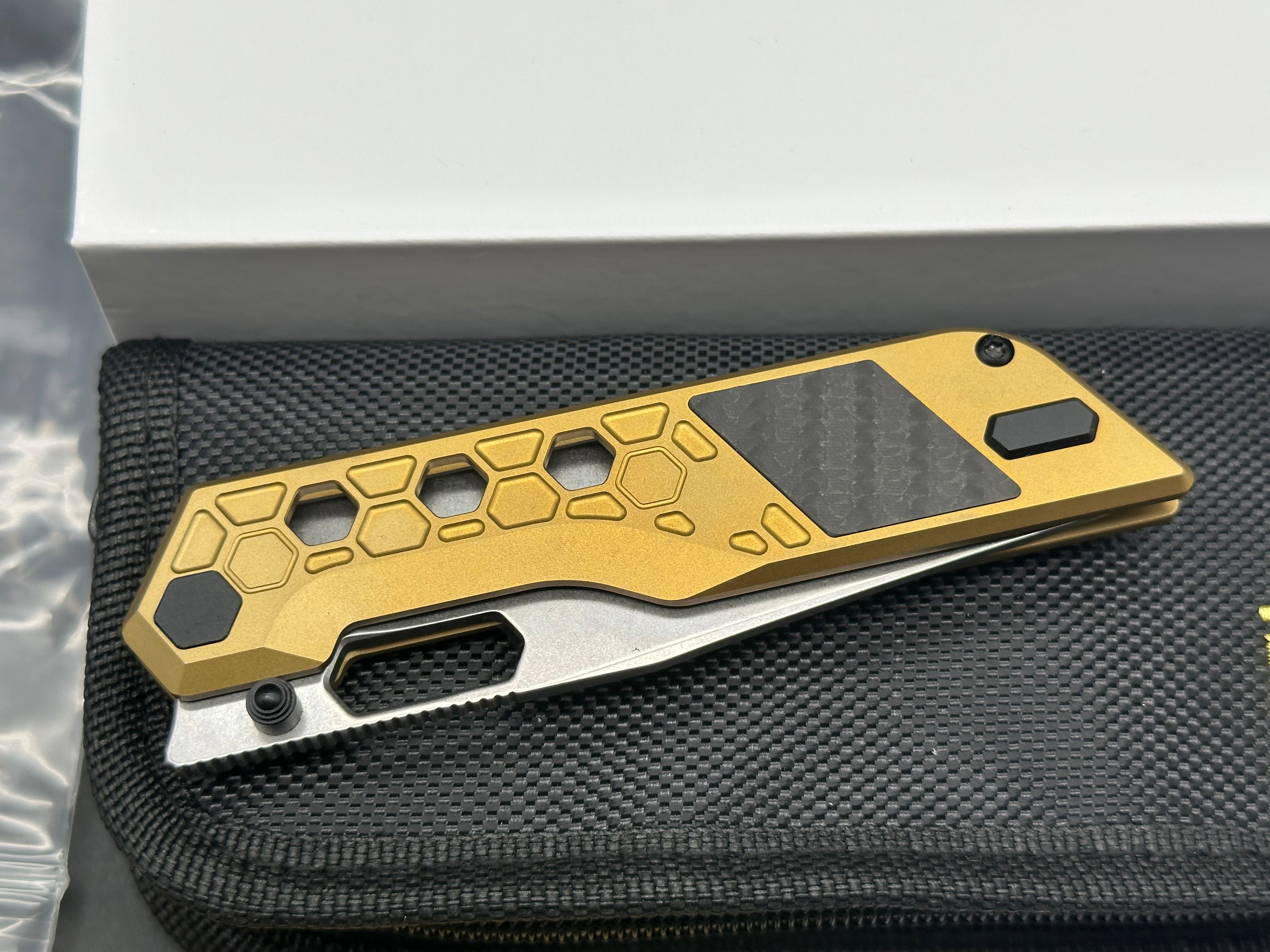 ARTISAN CUTLERY BEEST FOLDING KNIFE titanium HANDLE S35VN DROP POINT PLAIN EDGE STONEWASH FINISH