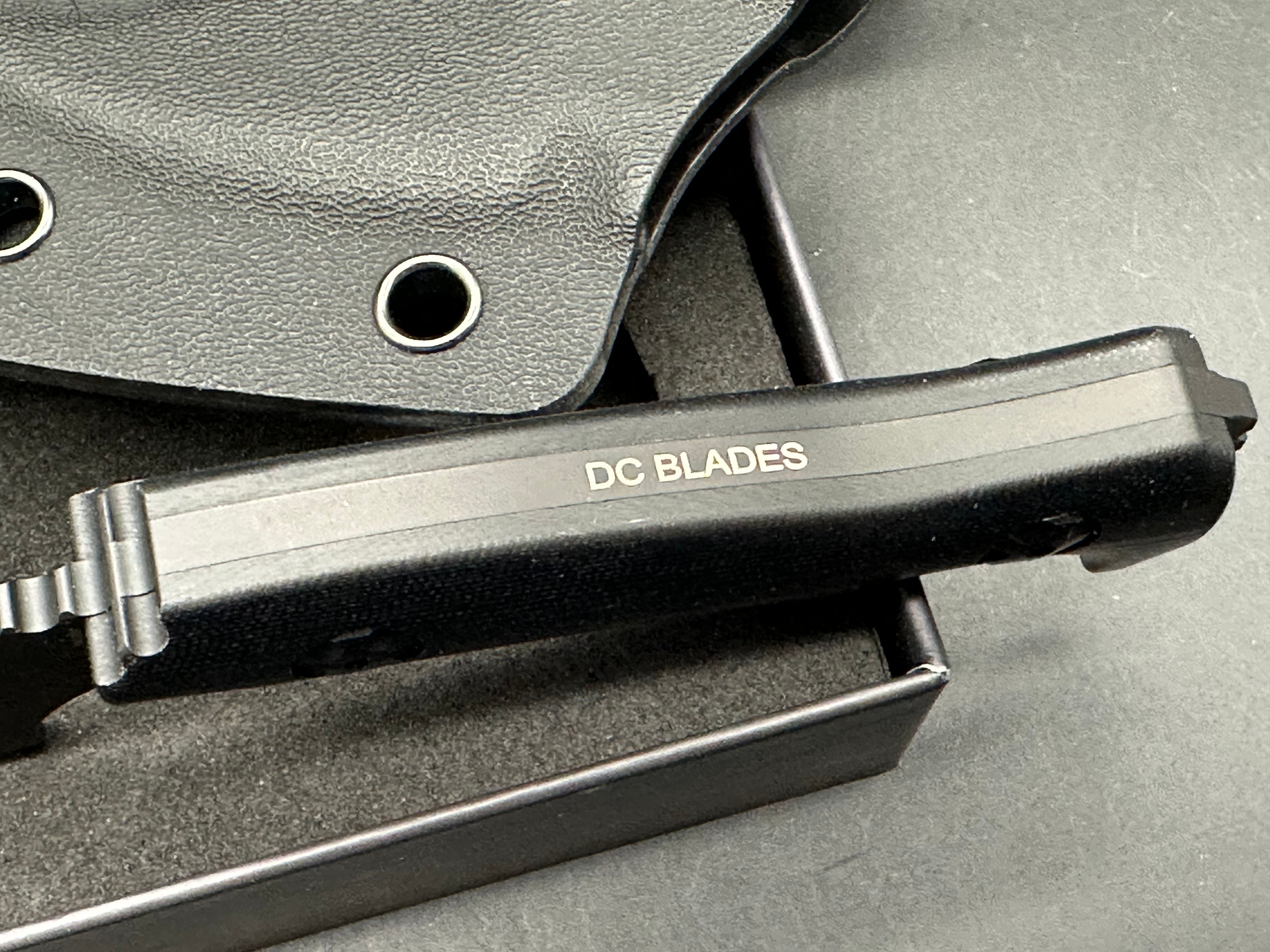 Miguron | Ameight Knives LSM Fixed Blade 2.82" Black PVD 14C28N Blade Black G10 handle DC Blades Design