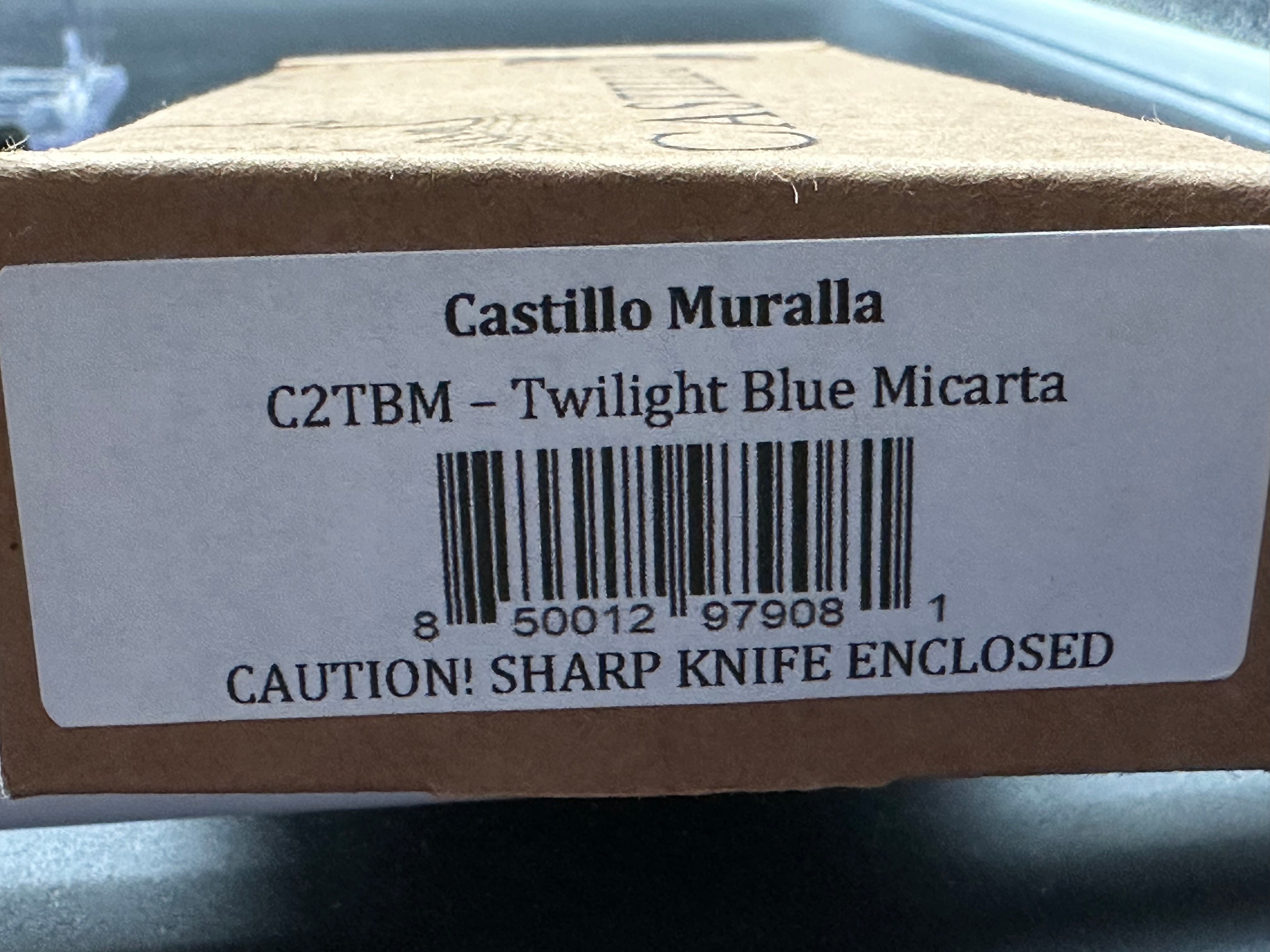 Castillo Muralla Folding Knife Twilight Blue Micarta