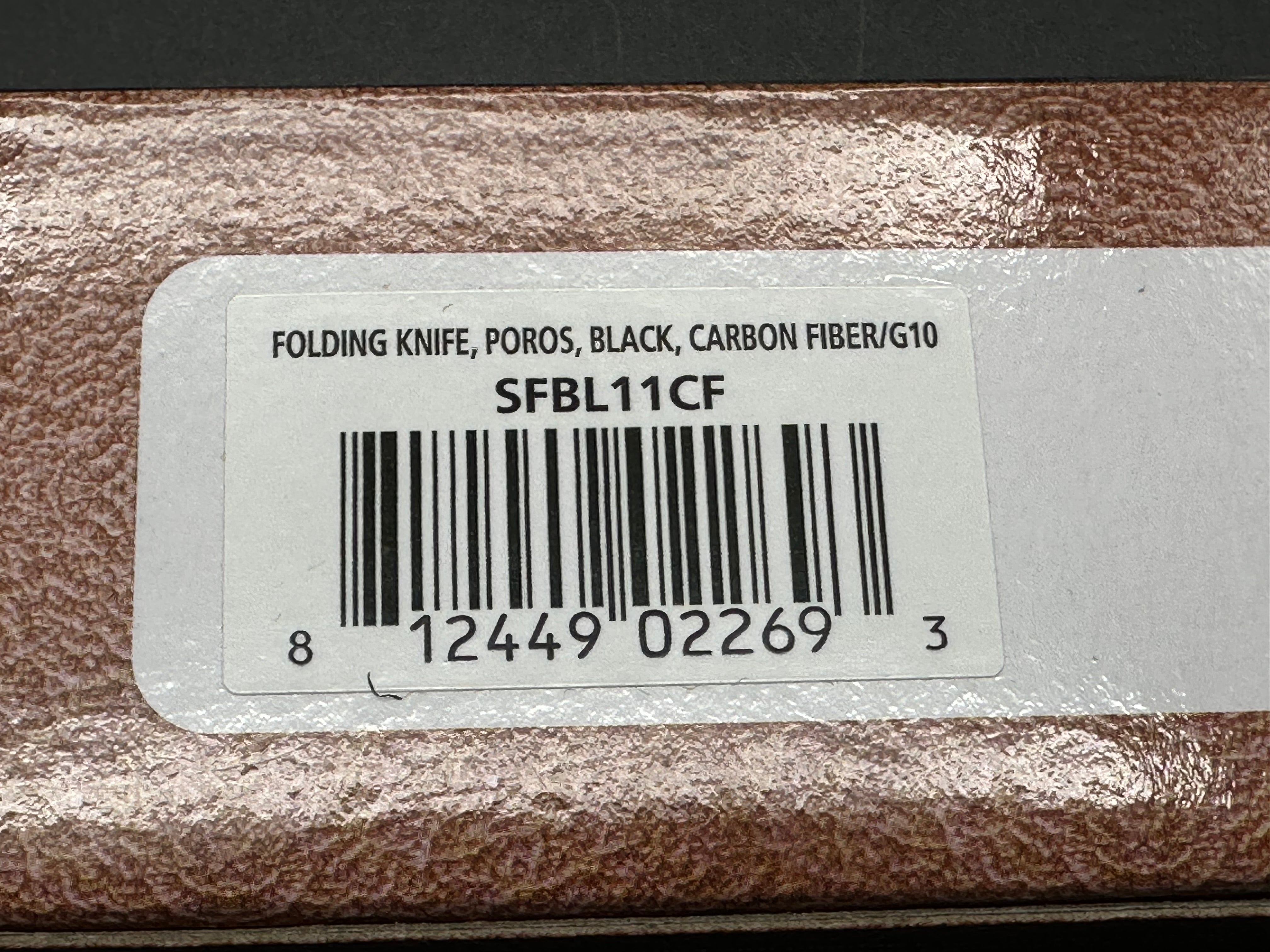 Spartan Blades Poros Liner Lock - Black