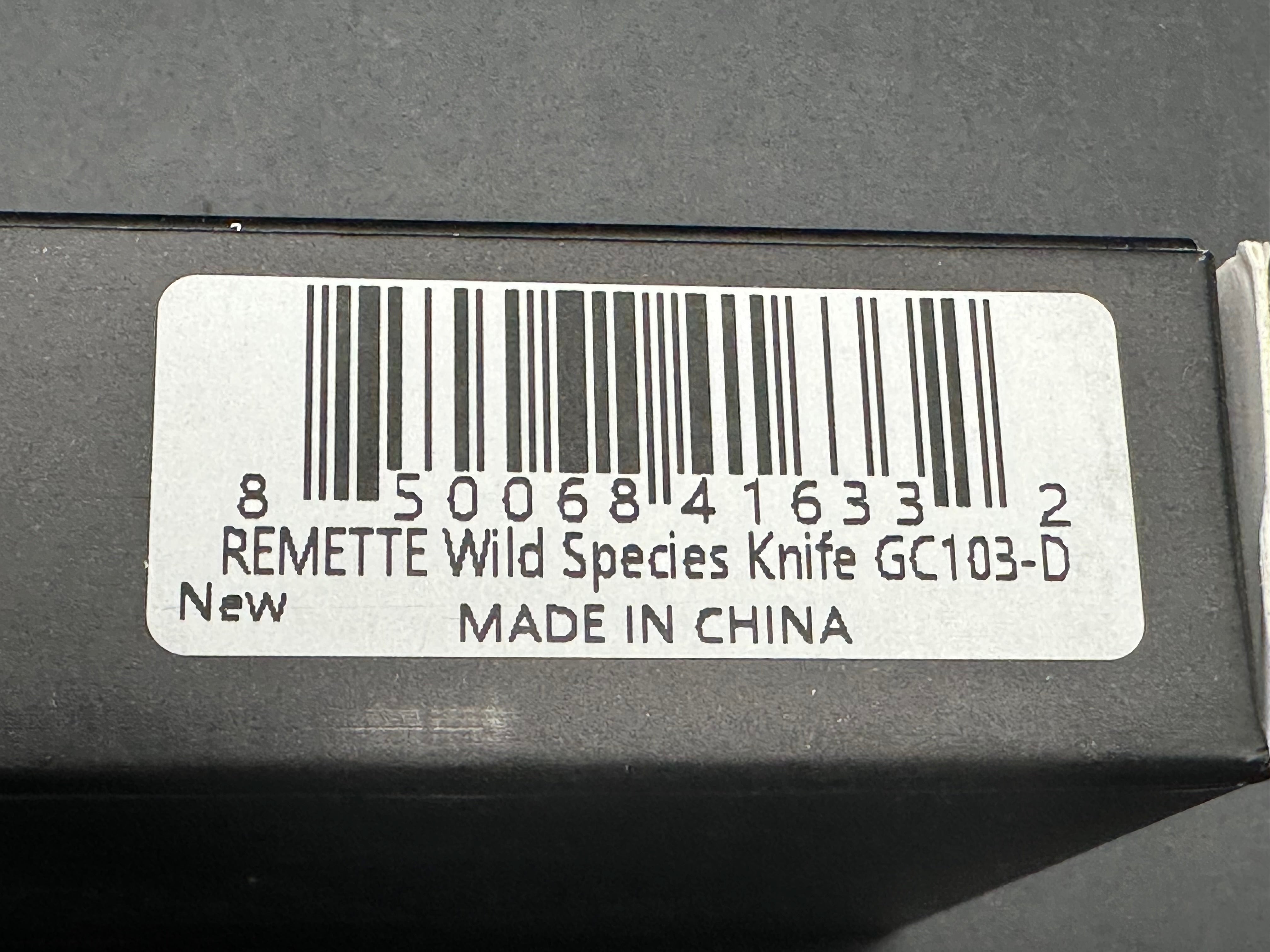 Remette Wild Species 3.1" 14C28N Blade, Green G10 Handle