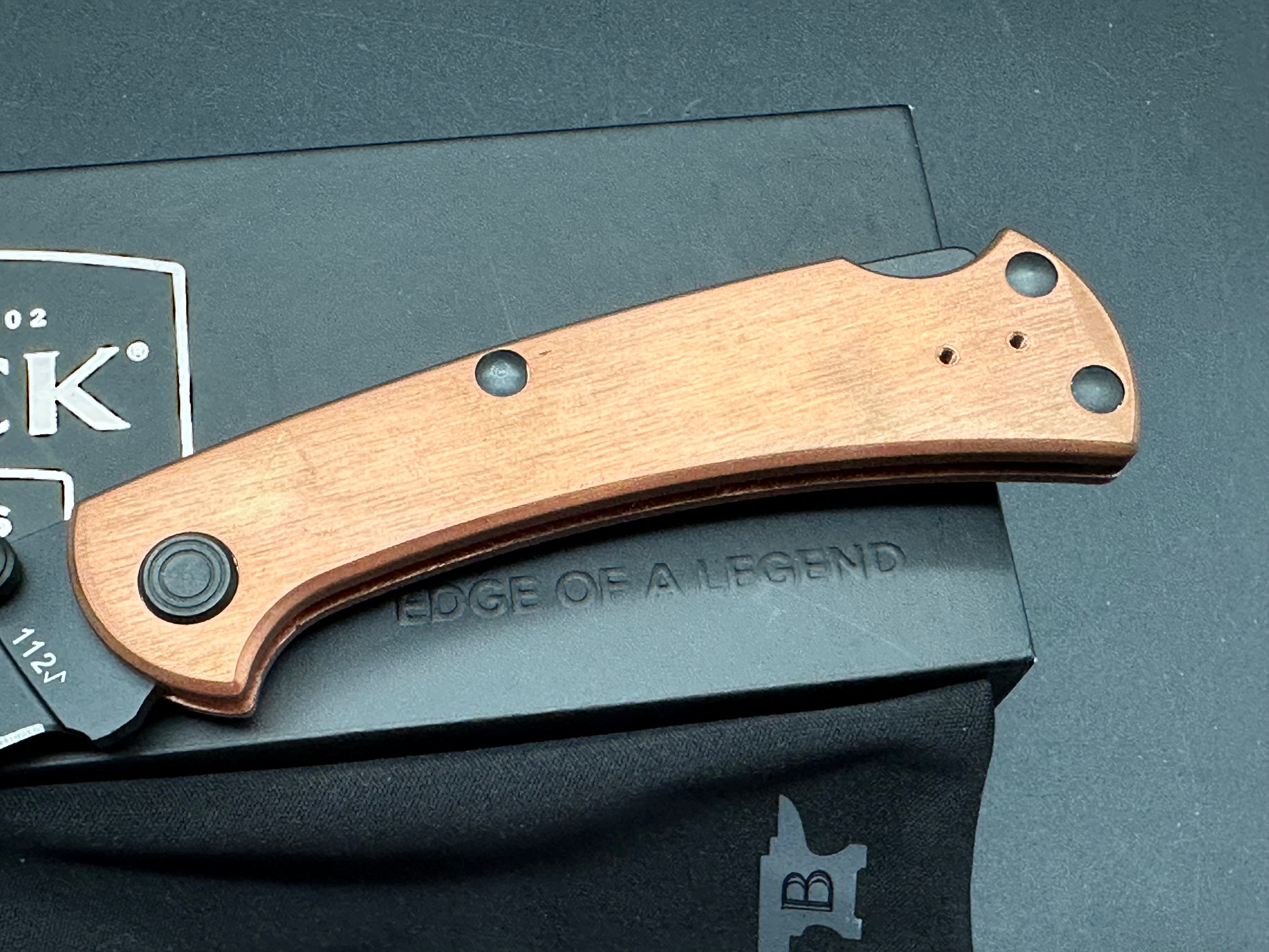 Buck 112 Buck of the Month 1 of 500 Copper scales, S30V