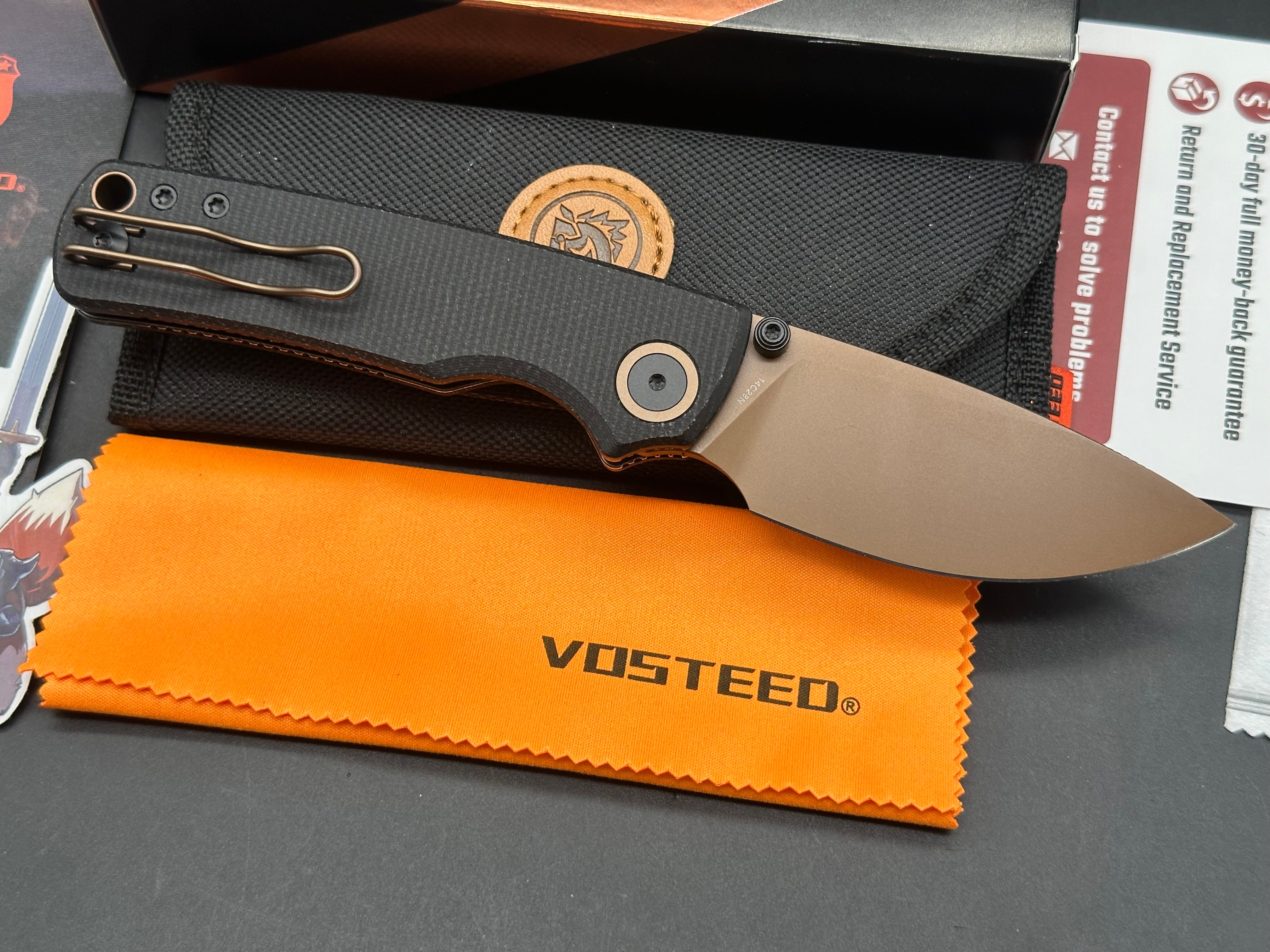 Vosteed Porcupine - Top Liner Lock (2.99" 14C28N Blade & Micarta Handle)