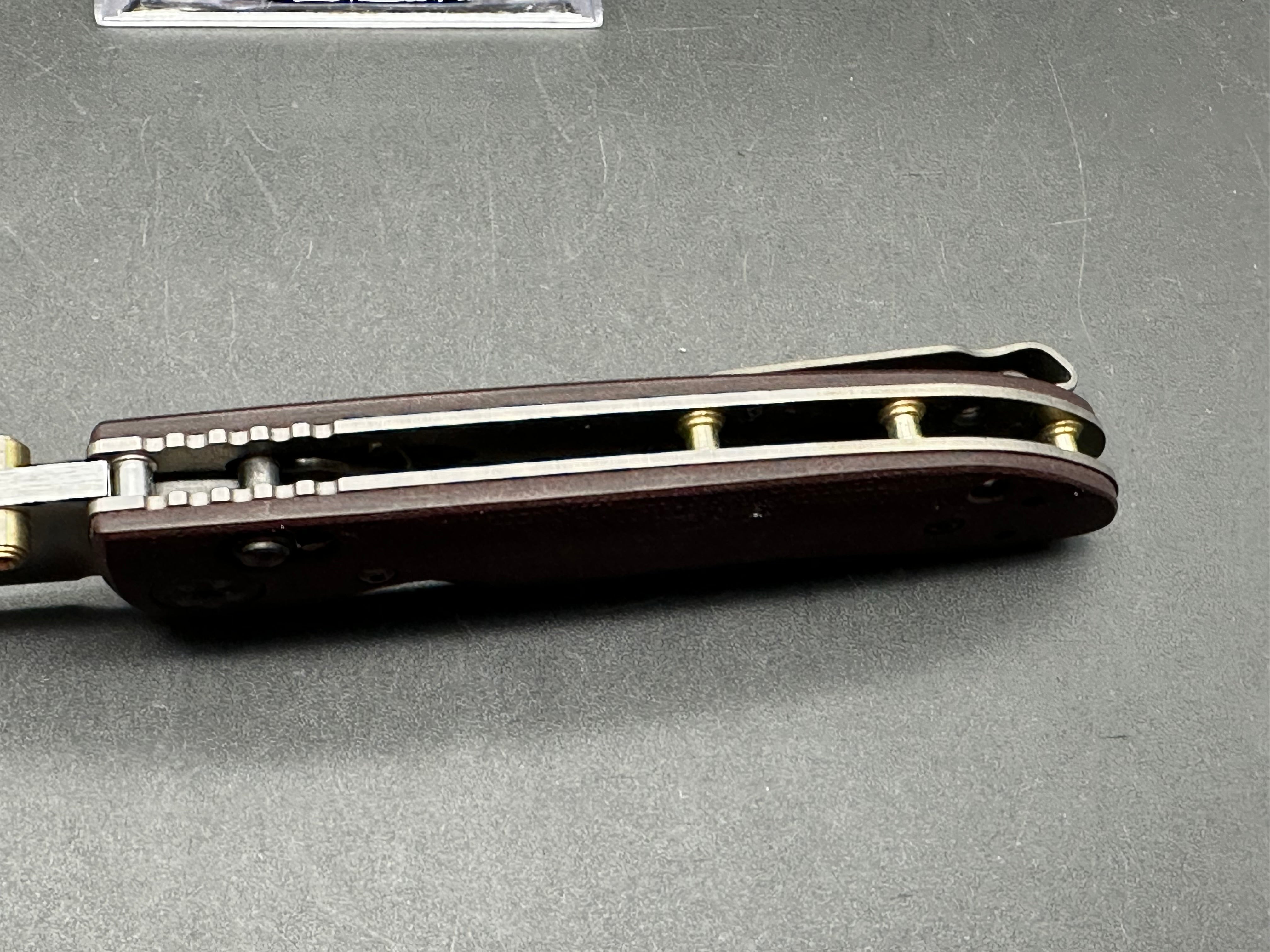 Benchmade Foray, Used good condition, Red micarta, 20CV