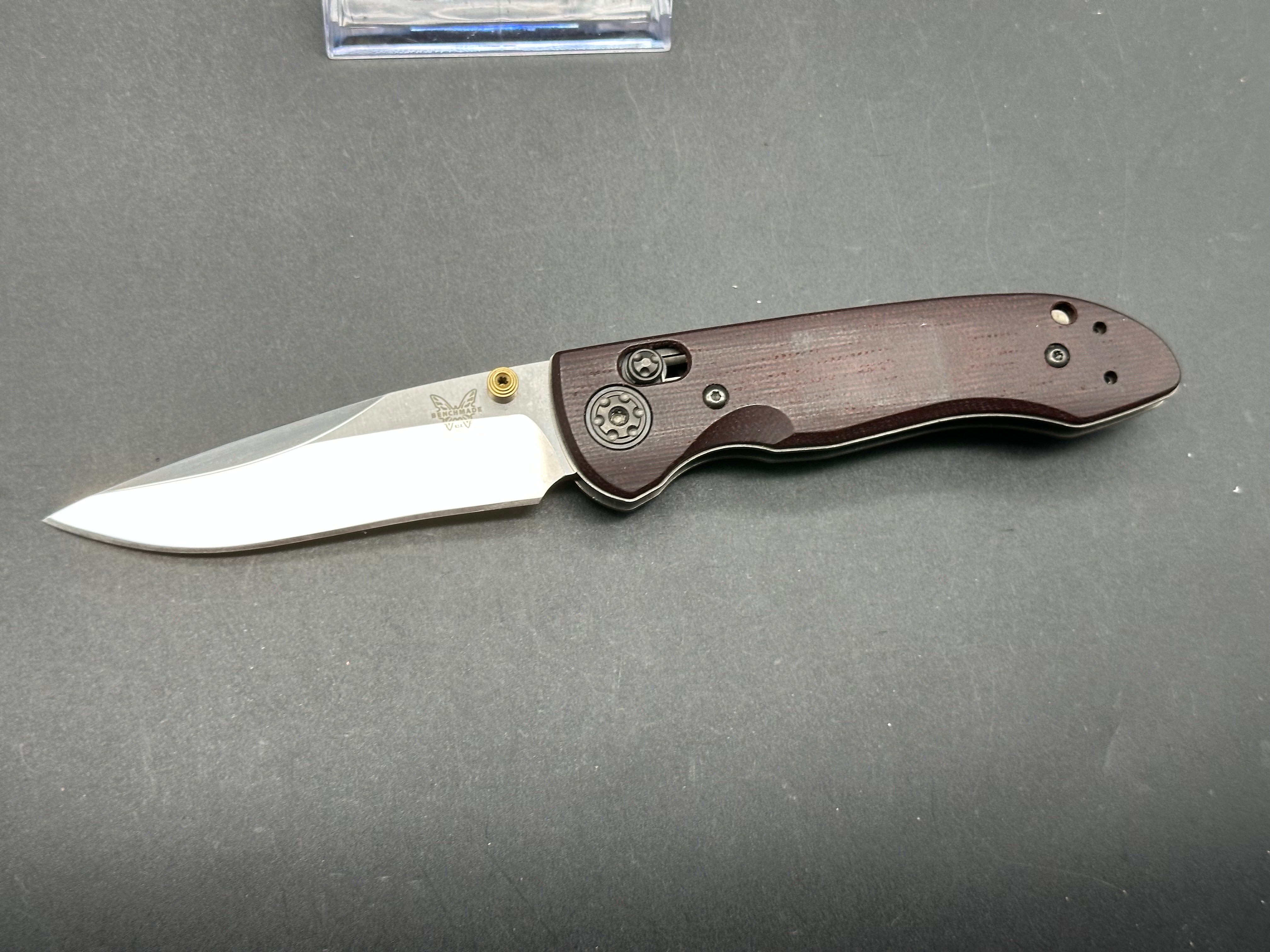 Benchmade Foray, Used good condition, Red micarta, 20CV