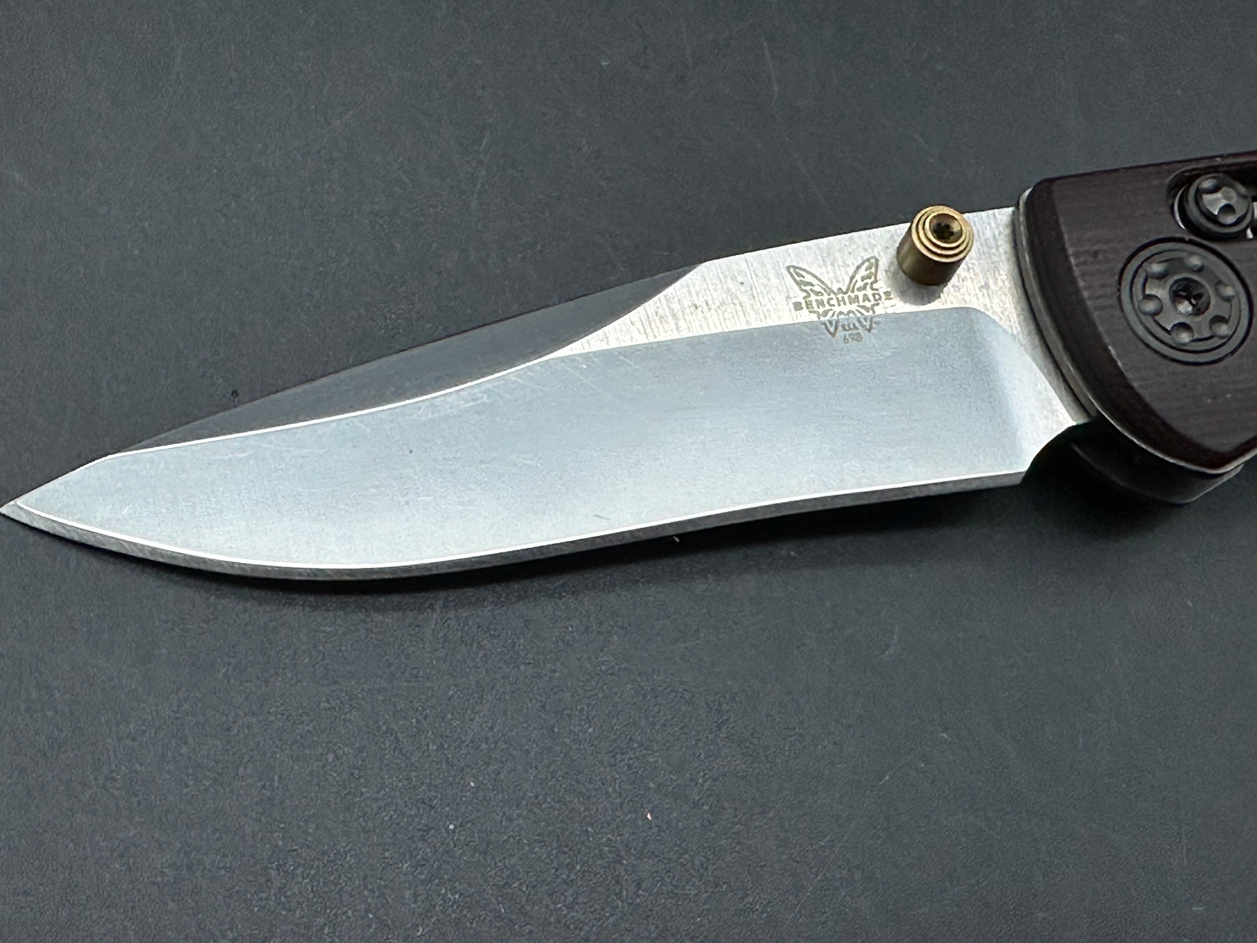 Benchmade Foray, Used good condition, Red micarta, 20CV