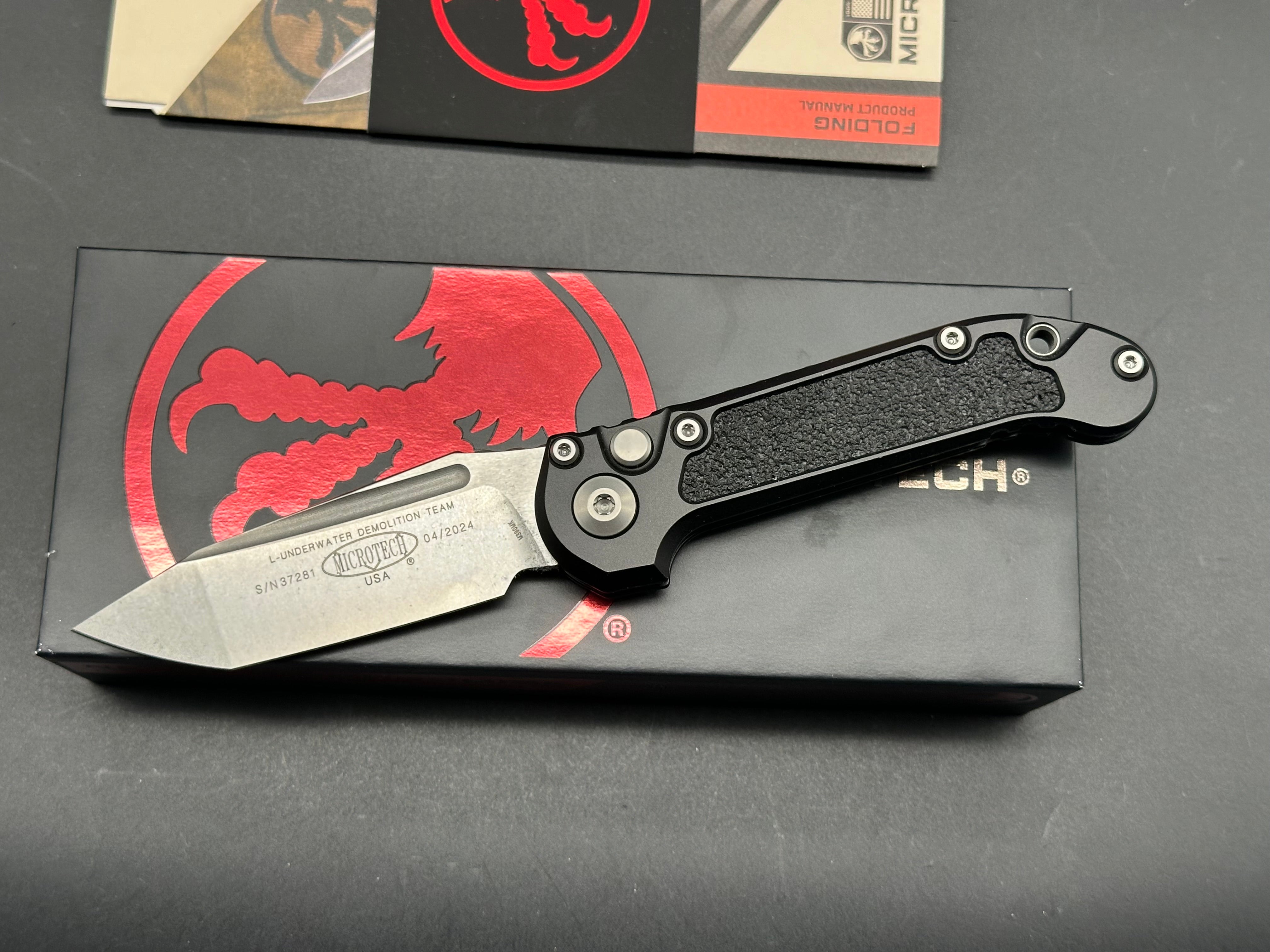 Microtech LUDT Gen III Stonewashed Tanto