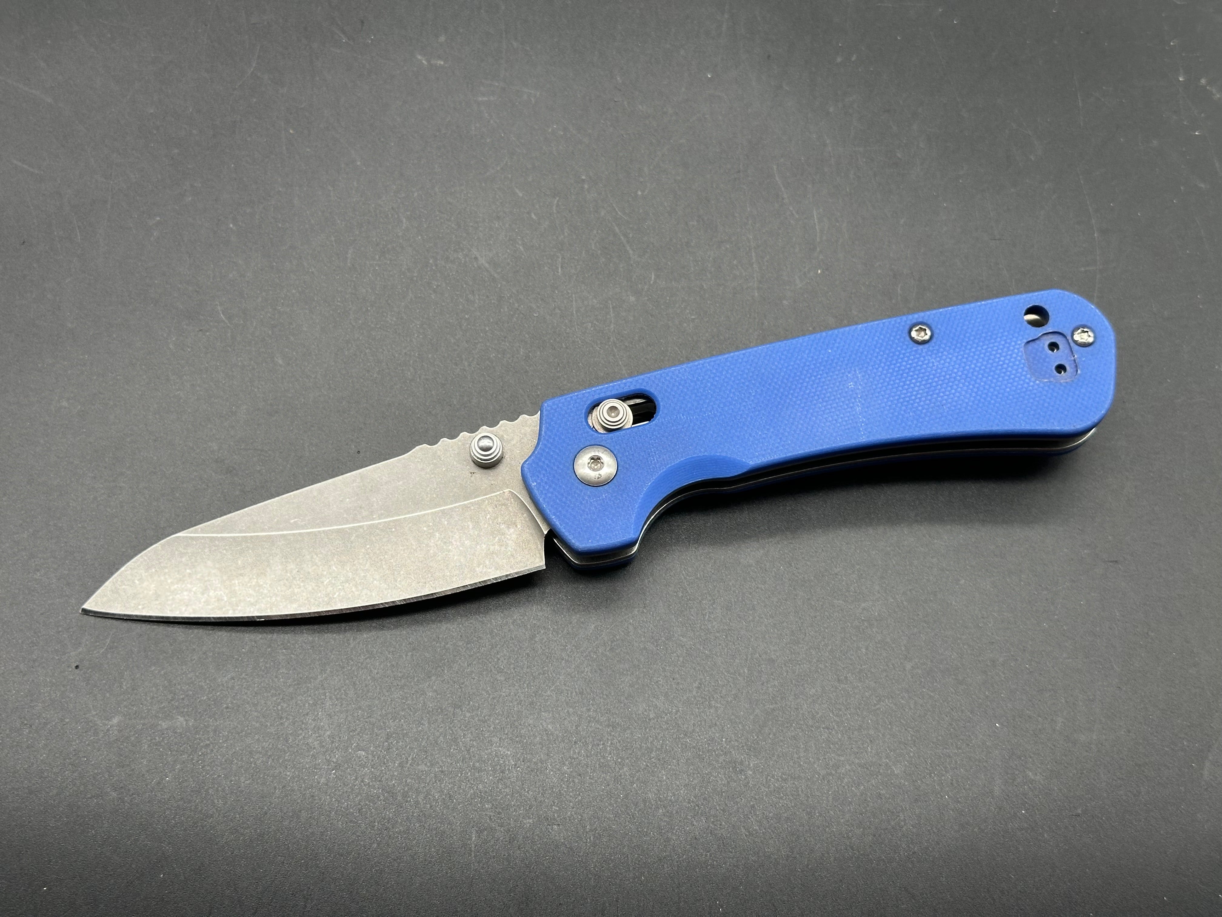 Massdrop Perpetua, Used fair condition, Blue G-10, Nitro-V